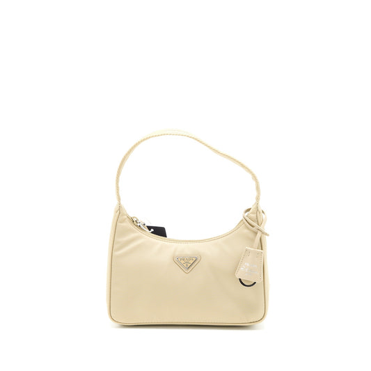 Prada Re-Edition 2000 Mini Purse Re-Nylon Desert Beige