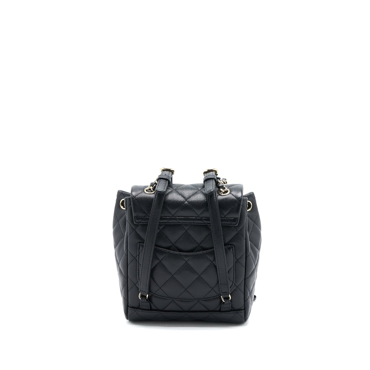 Chanel 23s Mini Flap Backpack Caviar Black L (Microchip)
