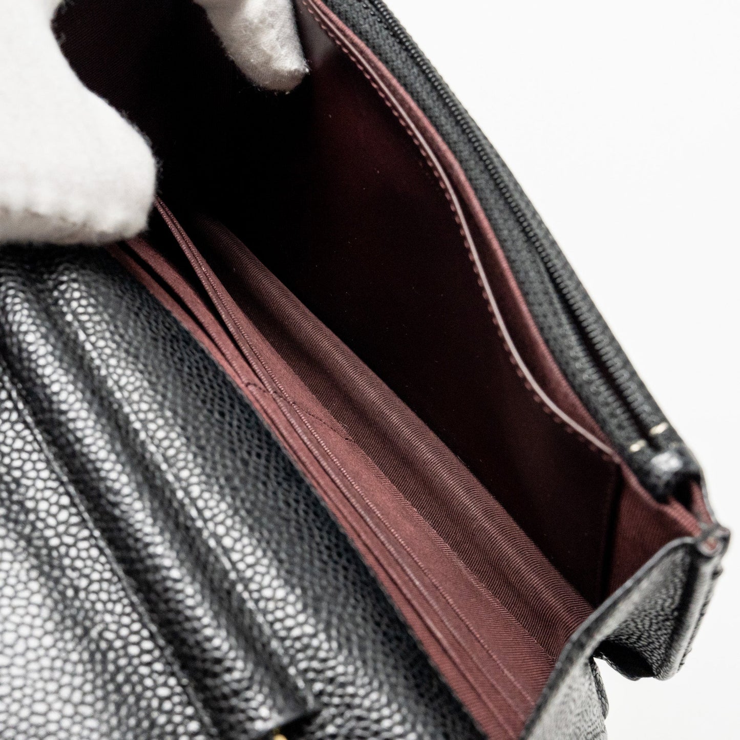 CHANEL Classic Wallet On Chain Caviar Black