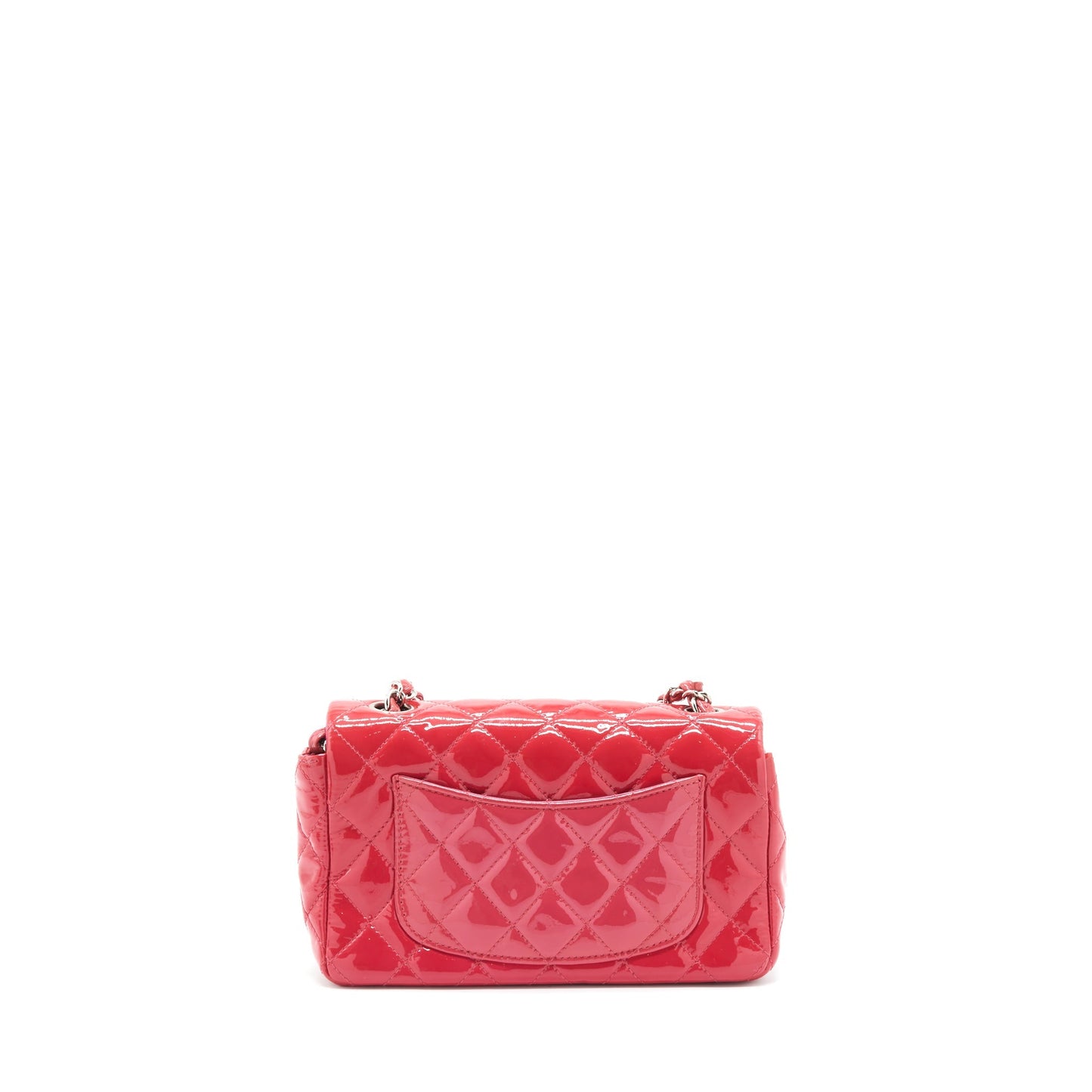Chanel Mini Rectangular Flap Bag Patent Pink