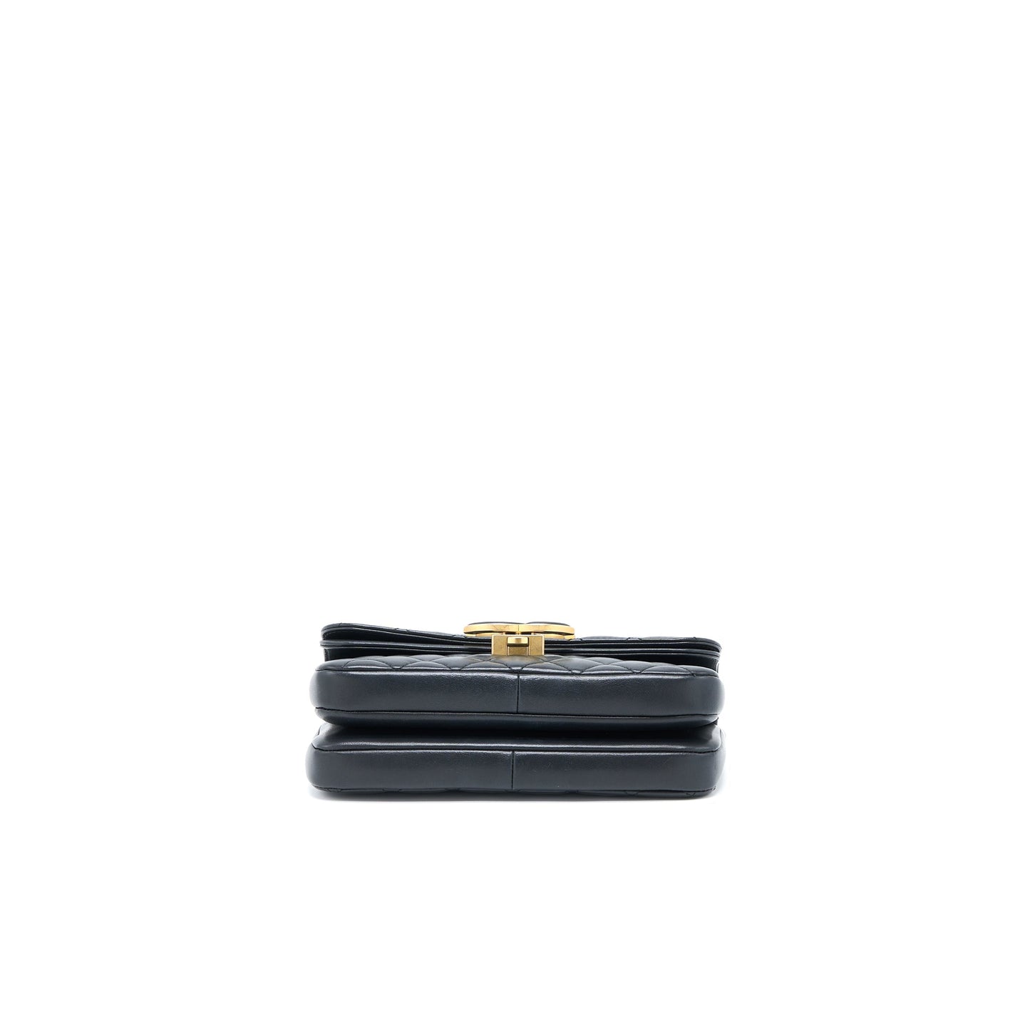 Chanel Small Enamel CC Flap Bag Lambskin Black