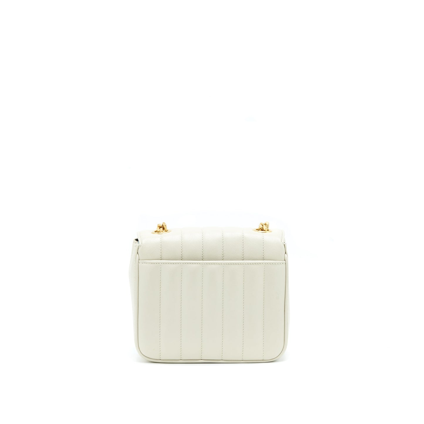Saint Laurent Vicky Chain Purse Light Beige