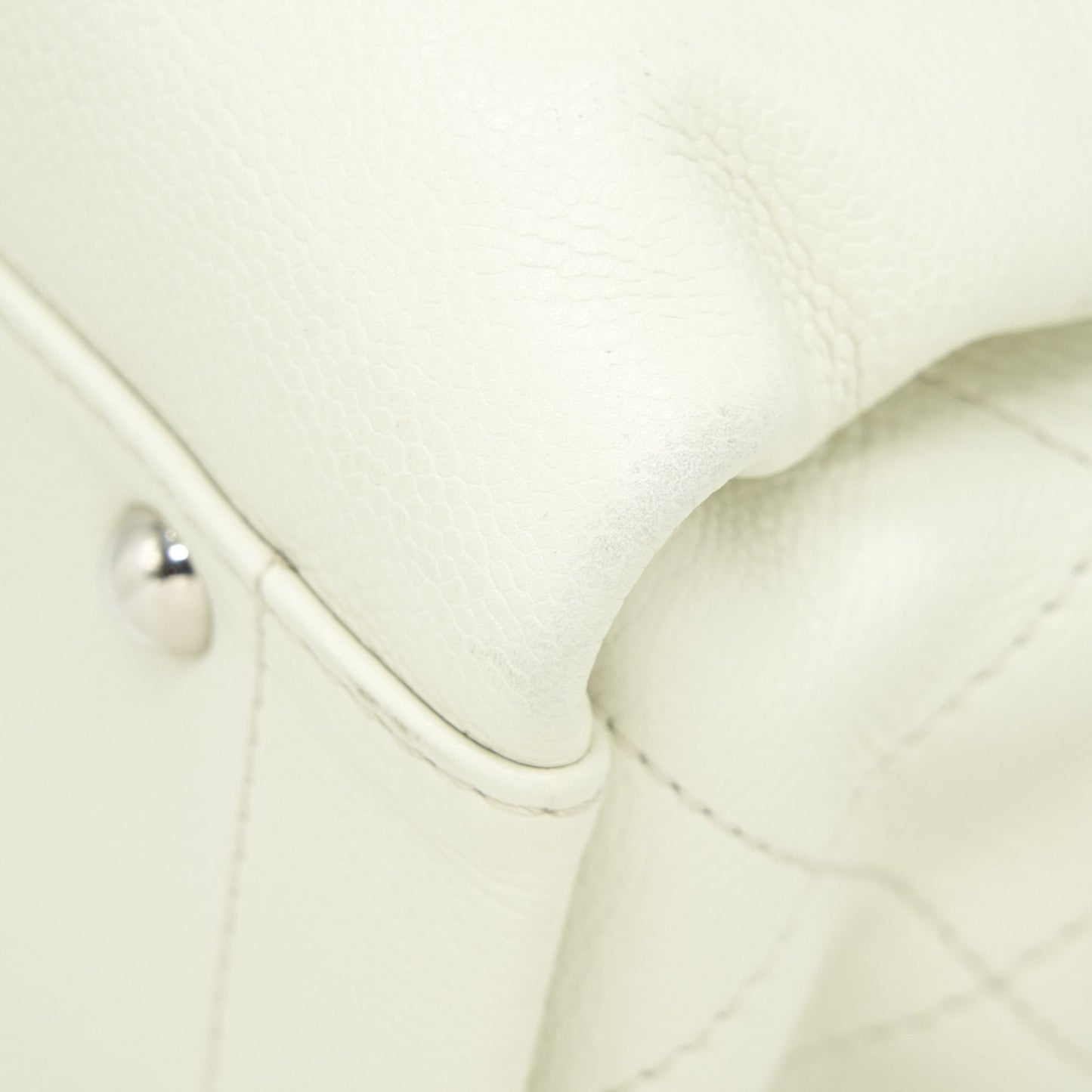 Chanel Large Shopping Tote Bag Caviar Ivory