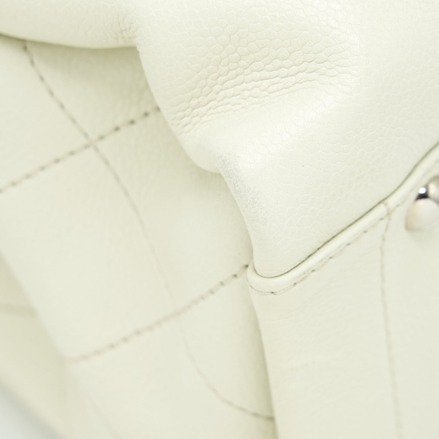 Chanel Large Shopping Tote Bag Caviar Ivory