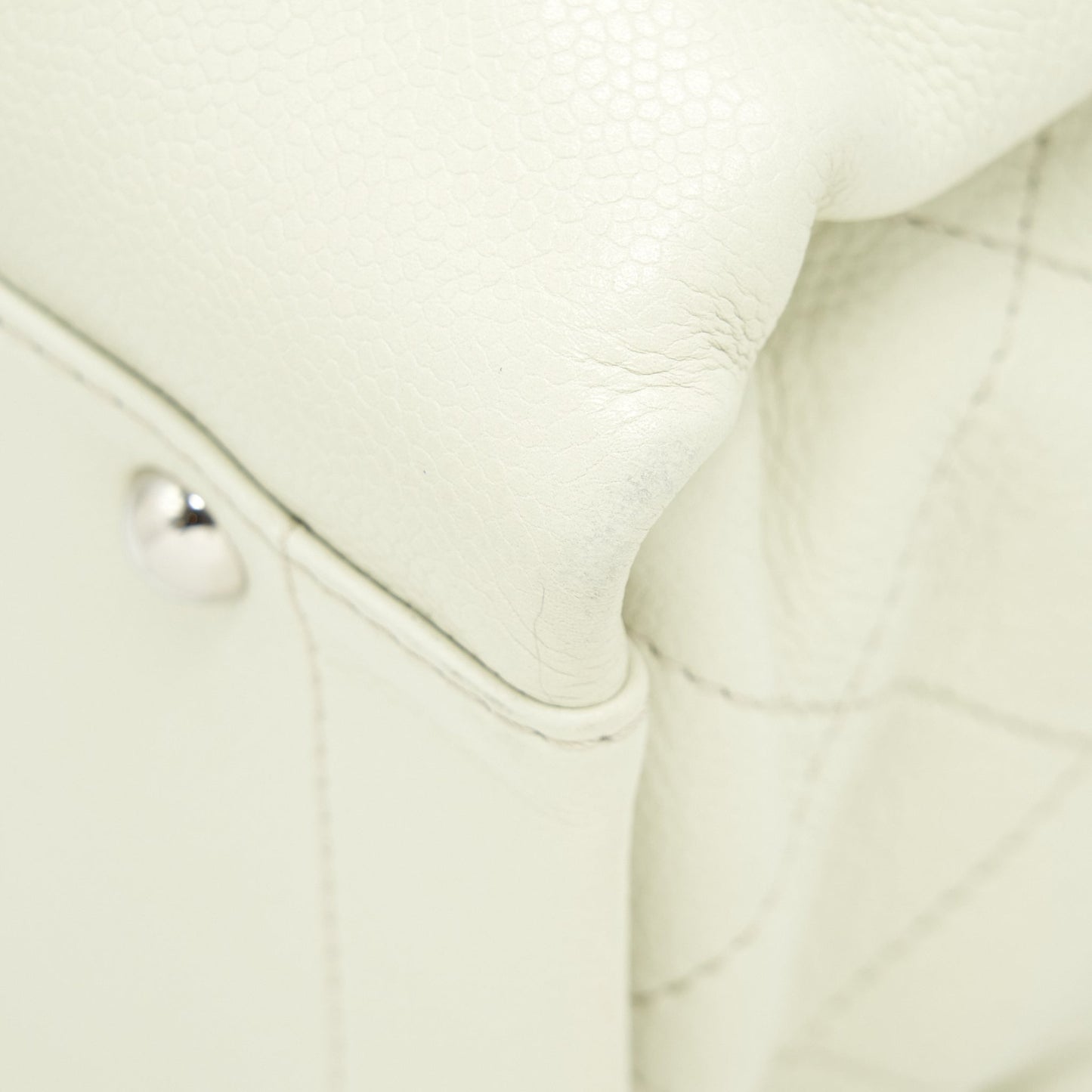 Chanel Large Shopping Tote Bag Caviar Ivory