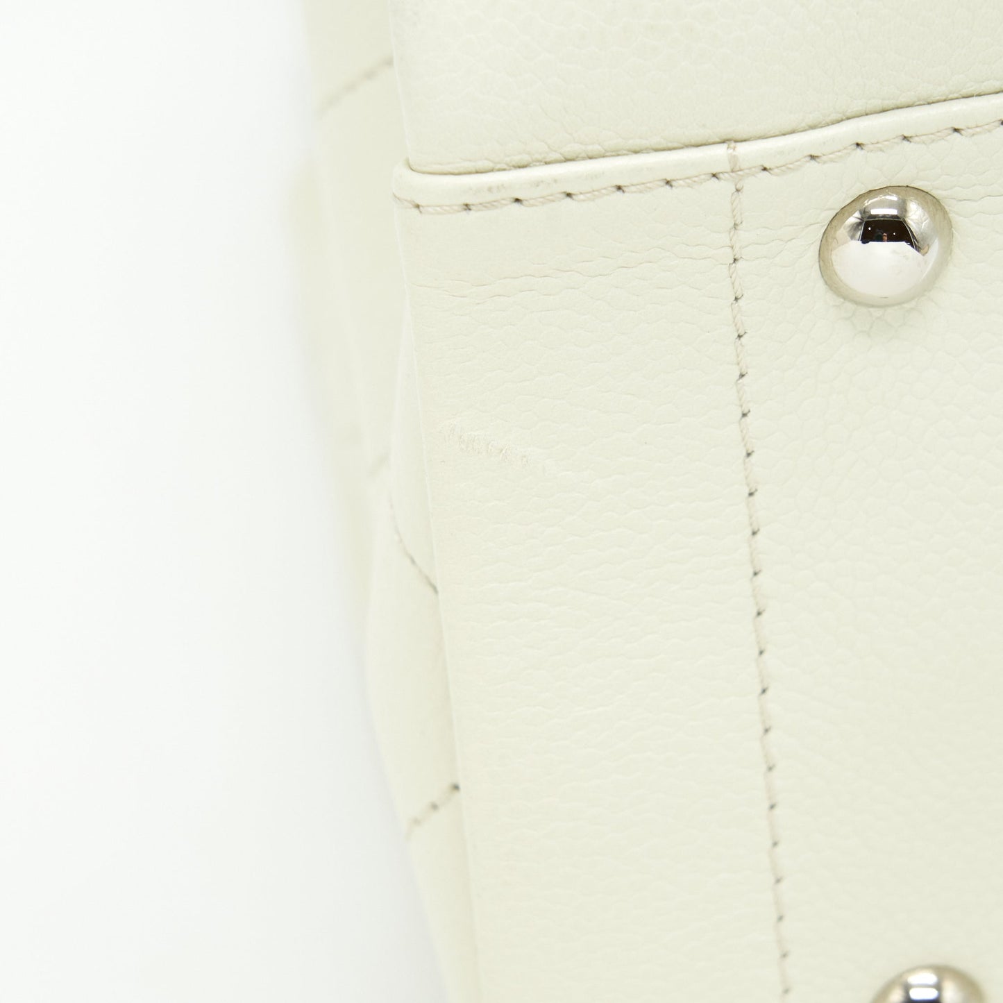 Chanel Large Shopping Tote Bag Caviar Ivory