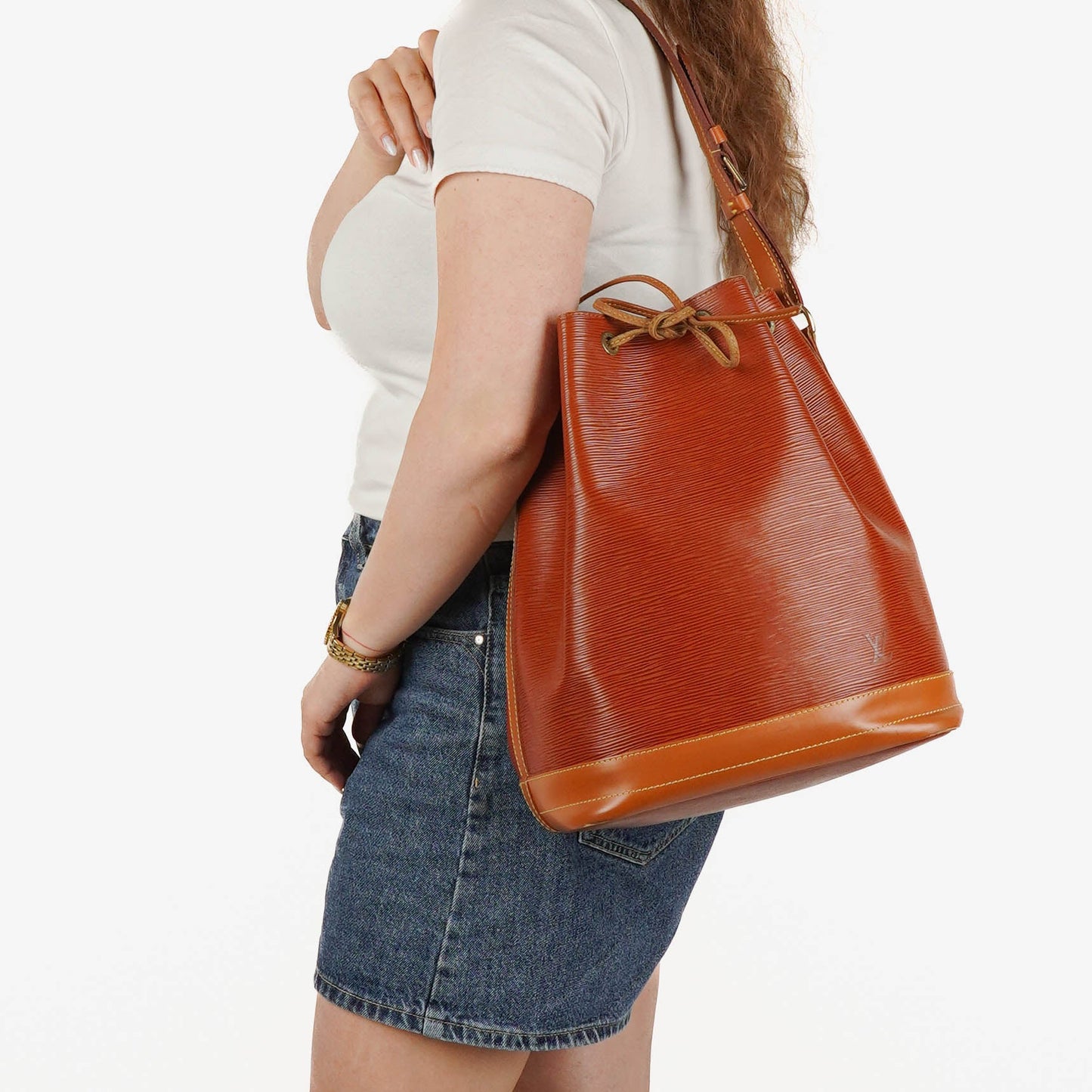 Louis Vuitton Noe Grande GM Bi-Colour Brown Epi Leather Shoulder Bag