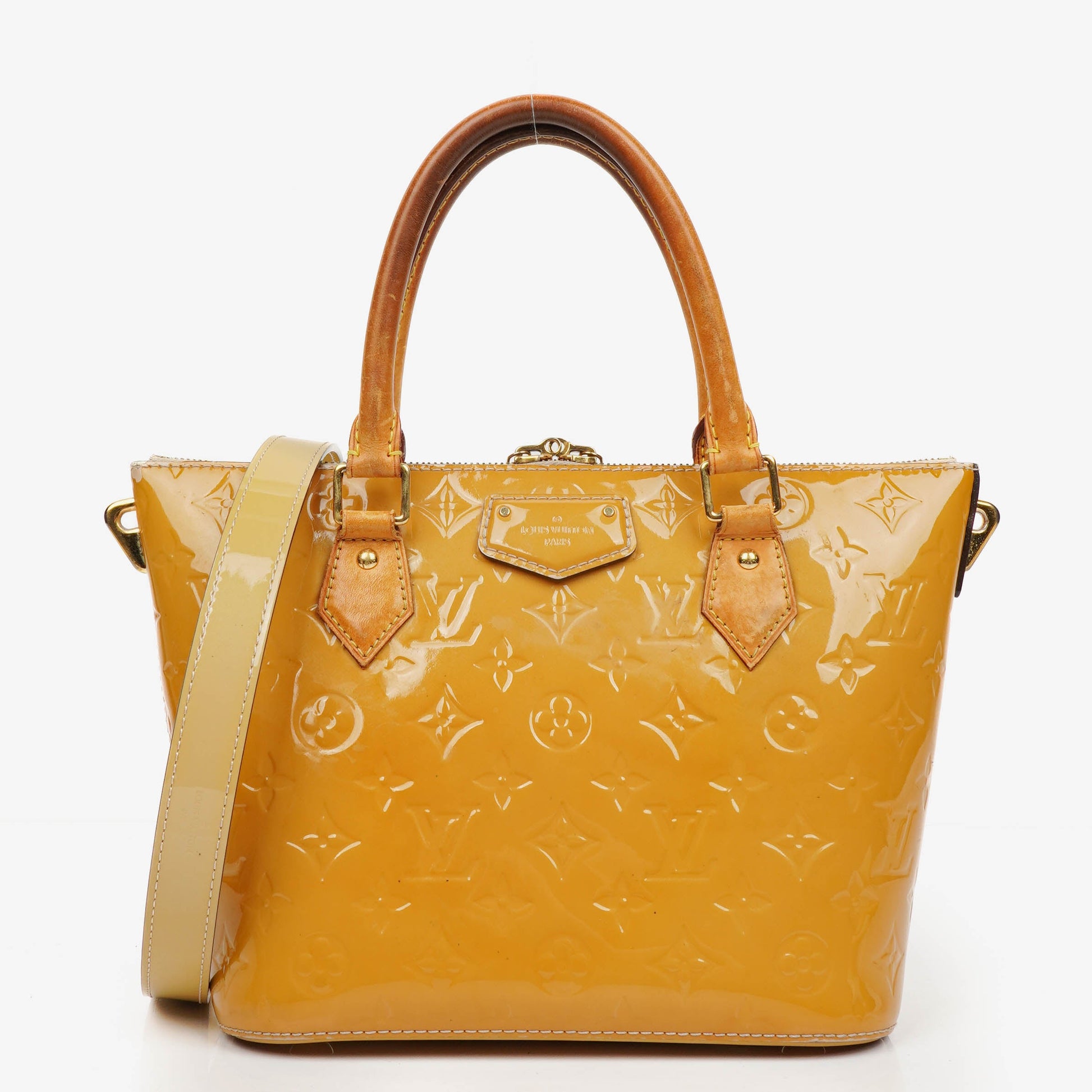 Louis Vuitton Vernis Montebello Dune PM Handbag