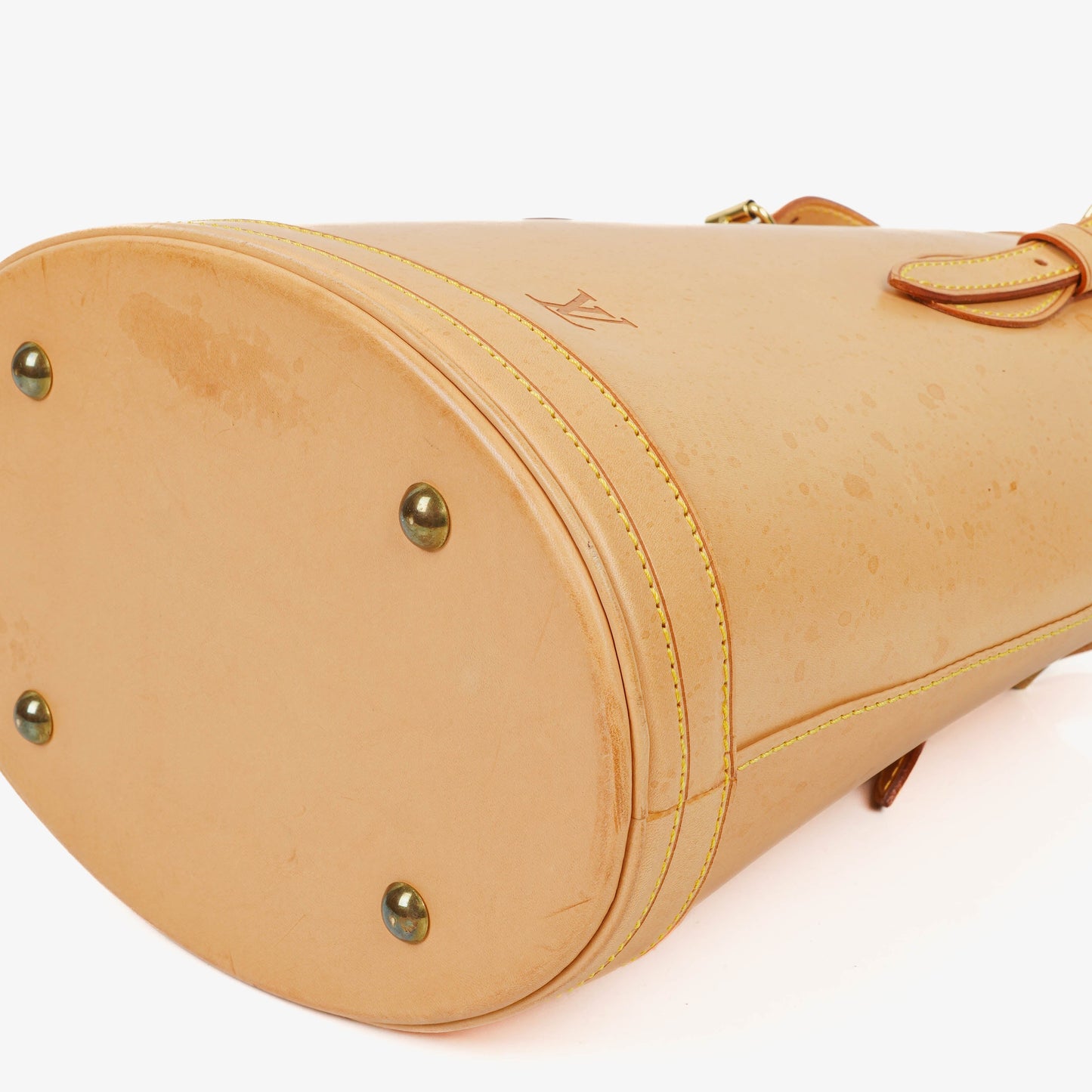 Louis Vuitton Neutral Vachetta Petit Bucket