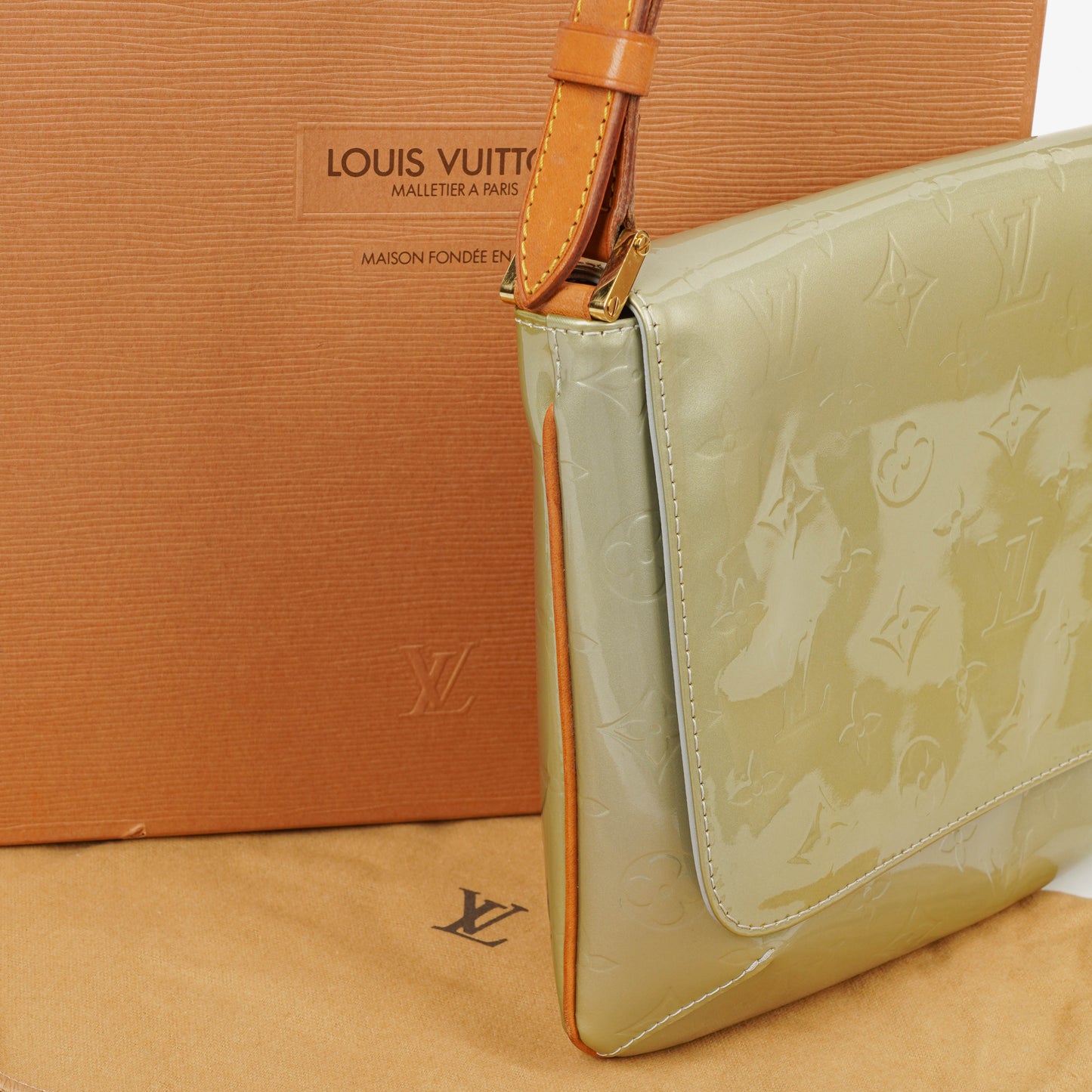 Louis Vuitton Thompson Monogram Vernis Leather Shoulder Bag, 2000