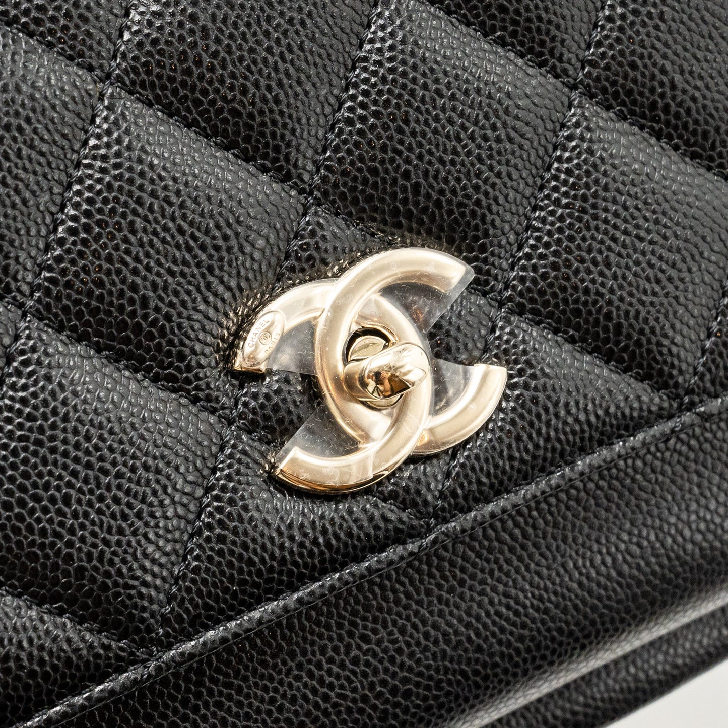 Chanel Small Business Affinity Caviar Black L (Microchip)