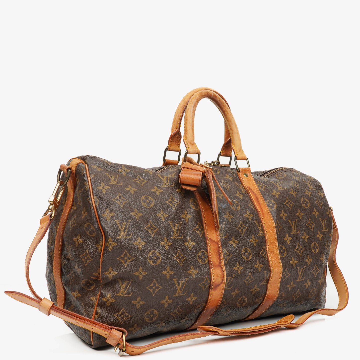 Louis Vuitton Keepall 45 Bandoulière Travel Bag in Monogram Canvas