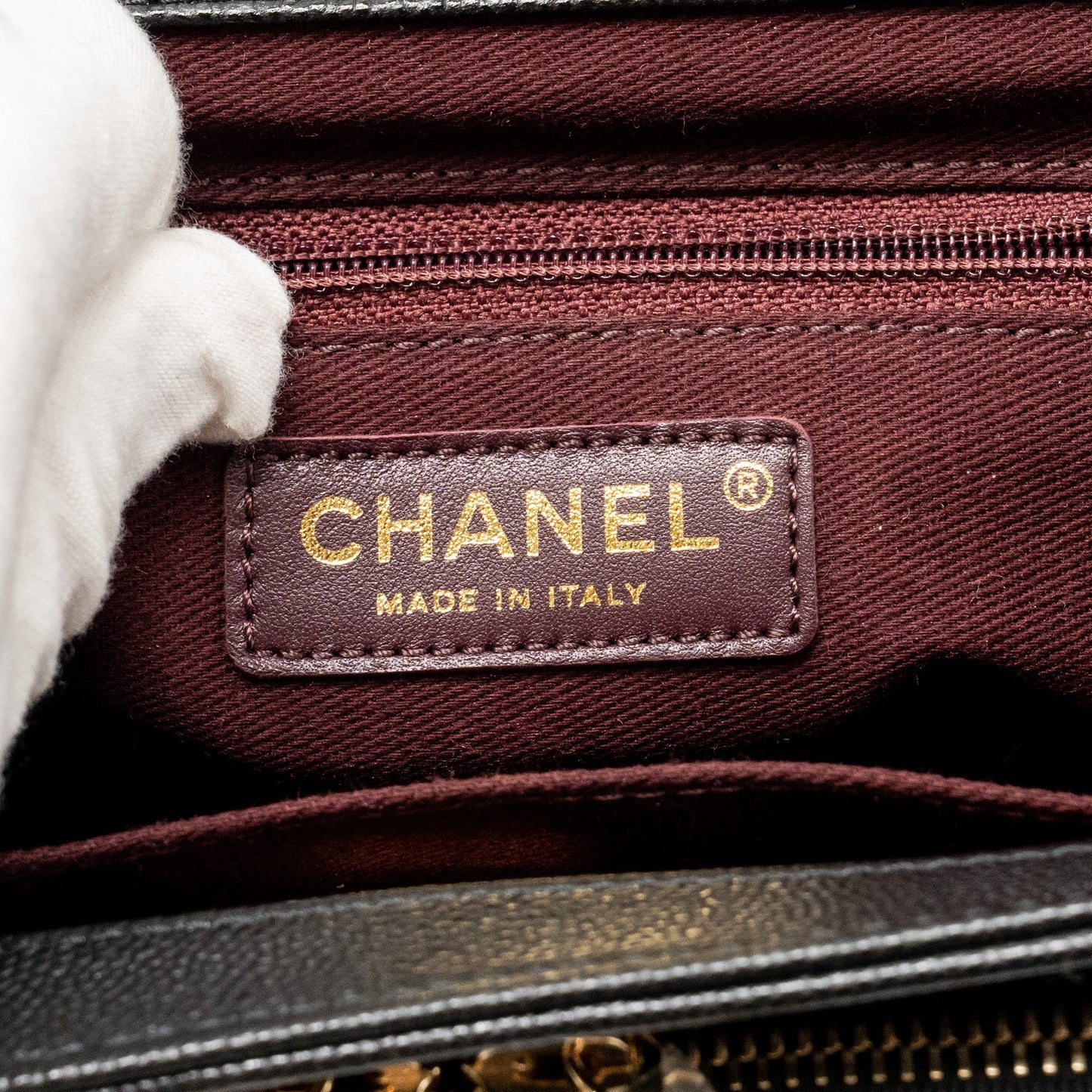 Chanel Small Business Affinity Caviar Black L (Microchip)