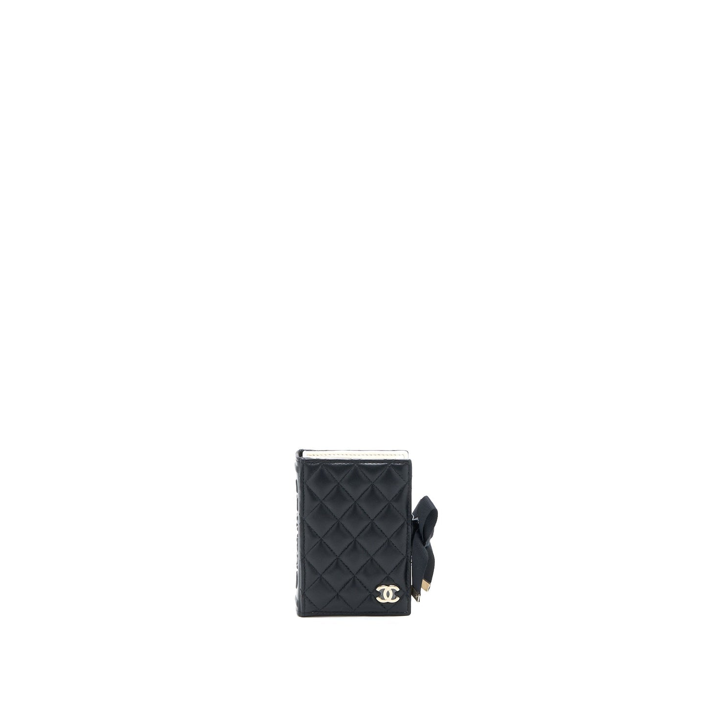 Chanel 22B Mini Book Card Holder Lambskin Black L (Microchip)