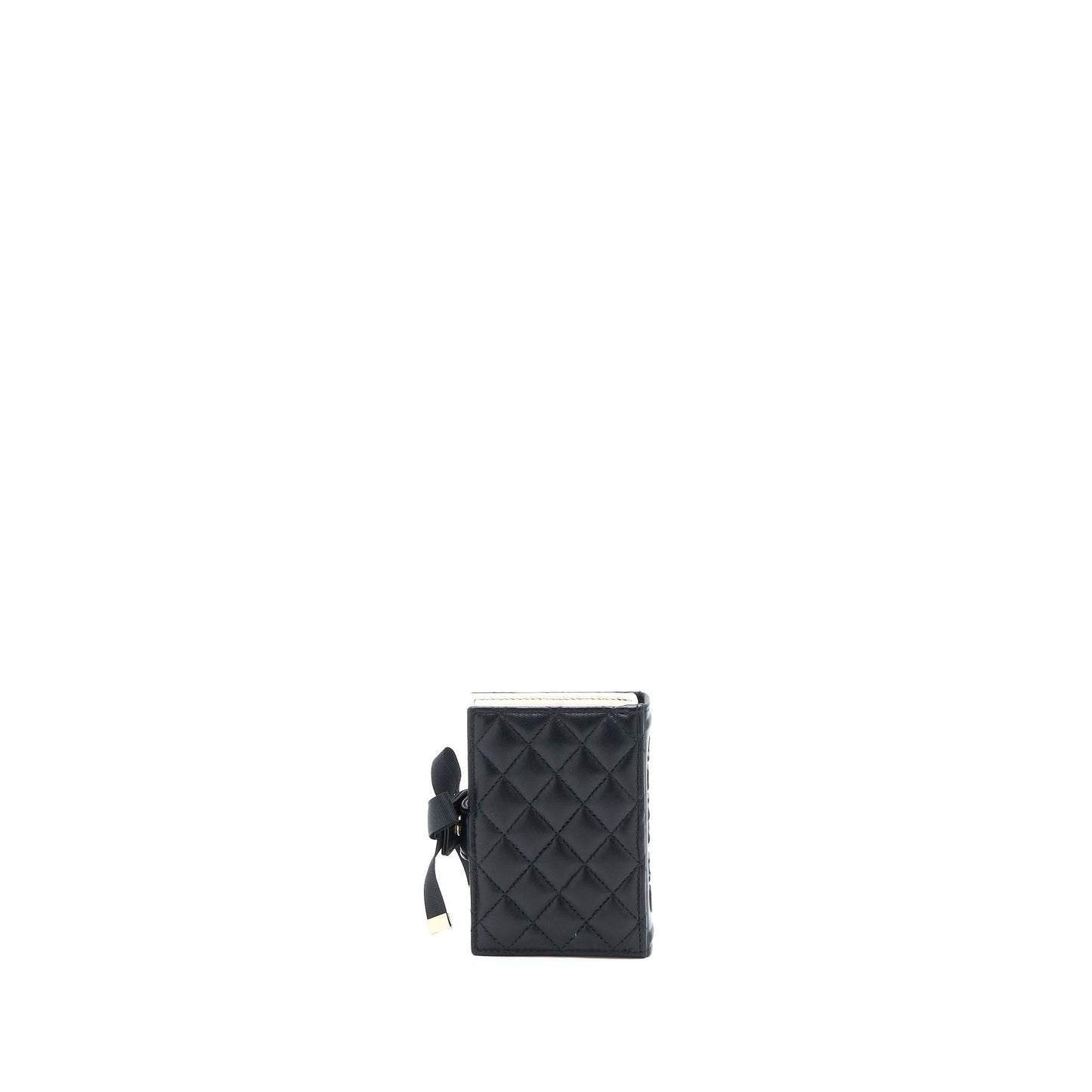 Chanel 22B Mini Book Card Holder Lambskin Black L (Microchip)