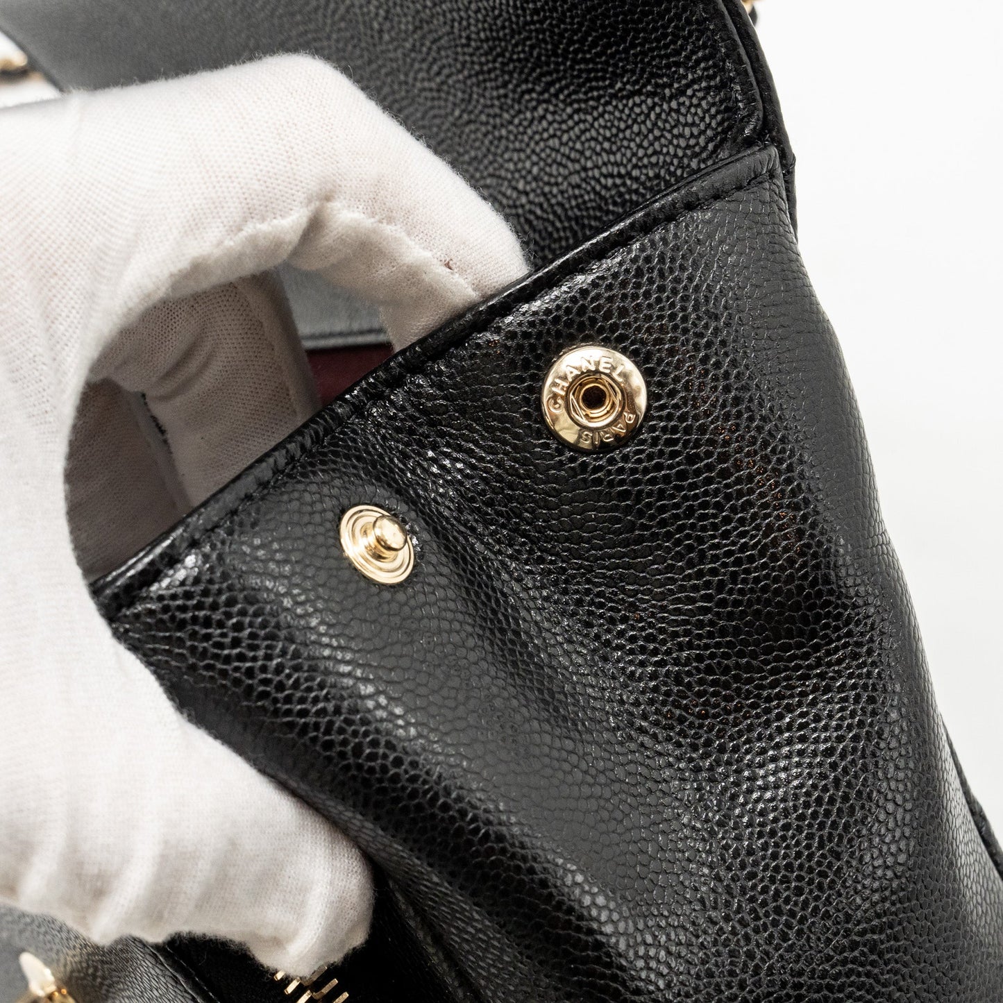 Chanel Small Business Affinity Caviar Black L (Microchip)
