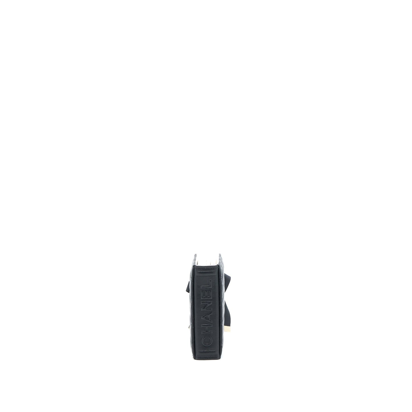 Chanel 22B Mini Book Card Holder Lambskin Black L (Microchip)