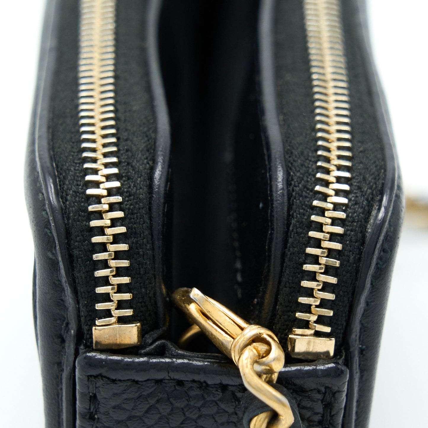 Chanel Filigree Long Wallet On Chain Caviar Black