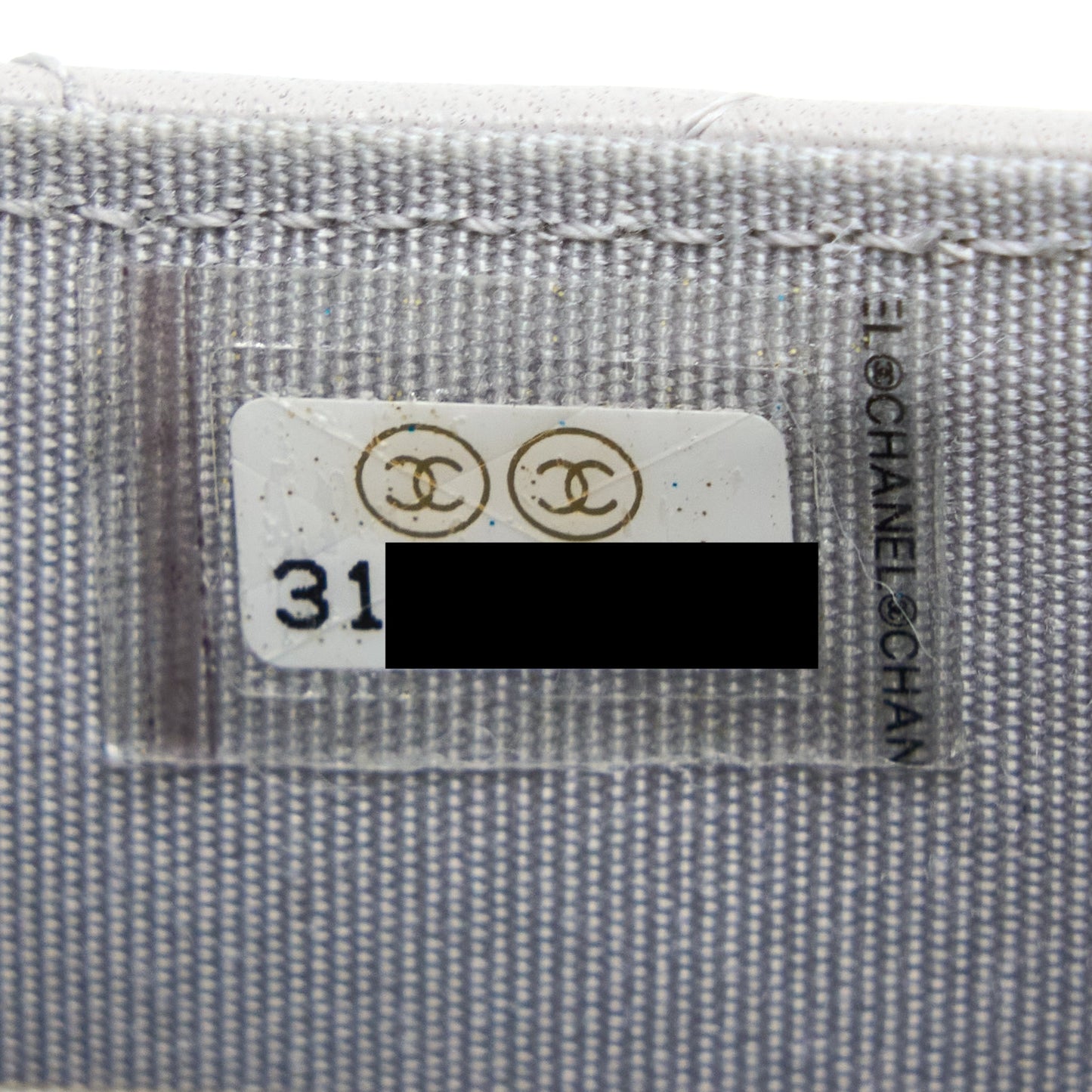 Chanel Mini Top Handle Flap Bag Lambskin Light Grey Brushed