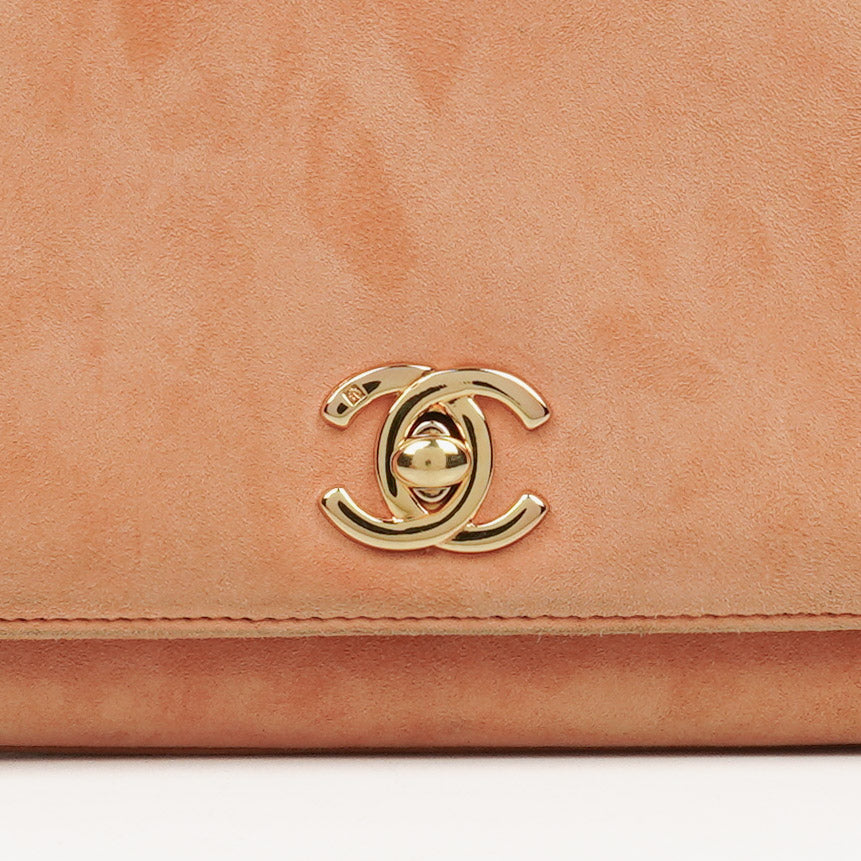 Chanel Suede Mini Square Flap Bag