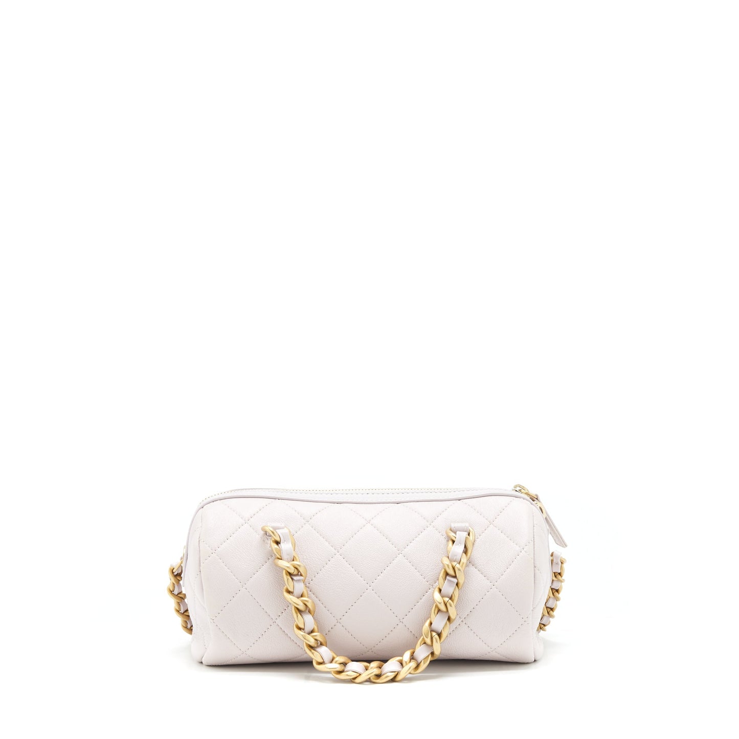 Chanel mini Bowling bag with chain light purple