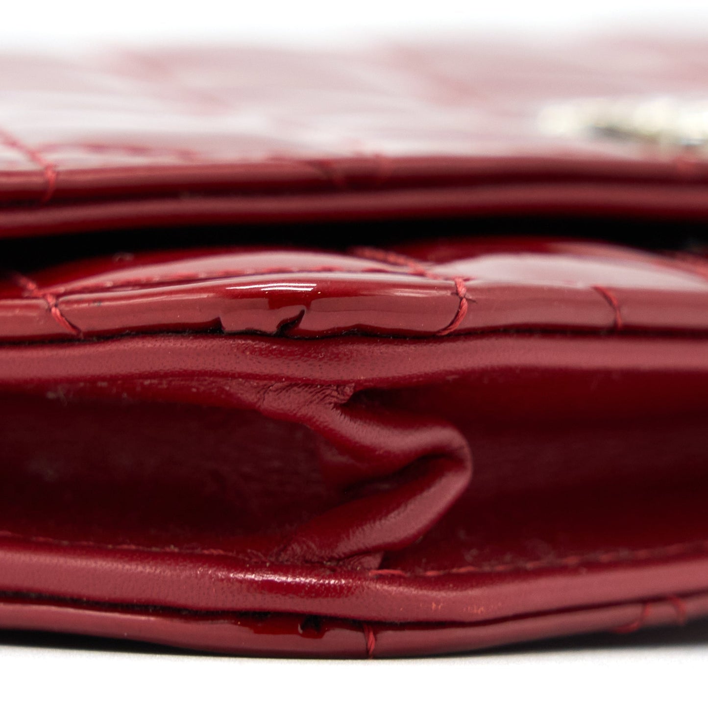 Chanel Wallet on Chain Patent Red