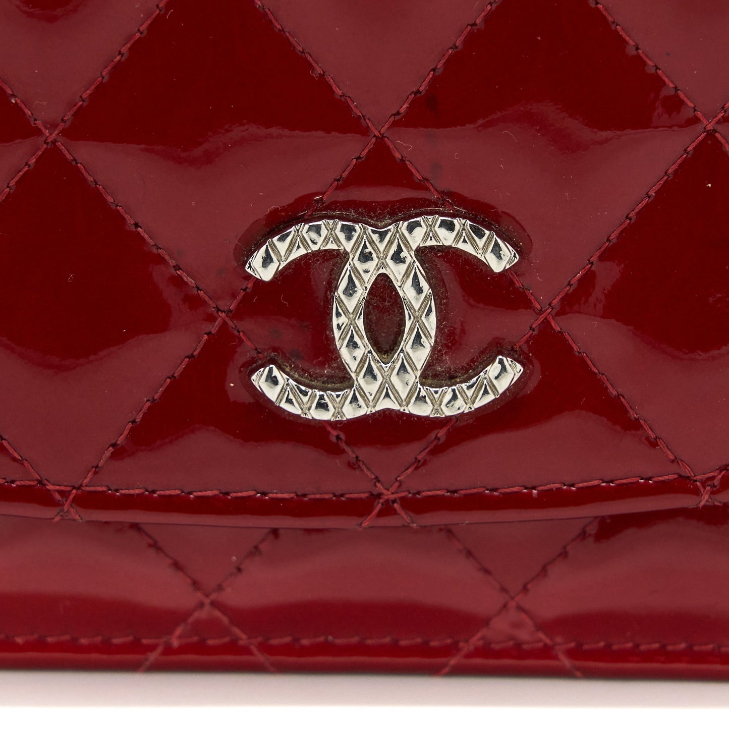 Chanel Wallet on Chain Patent Red