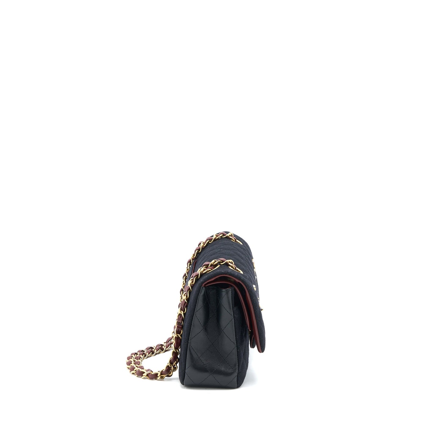 Chanel Medium Classic Double Flap Bag 2018 Metiers dArt Paris-Hamburg Collection Wool