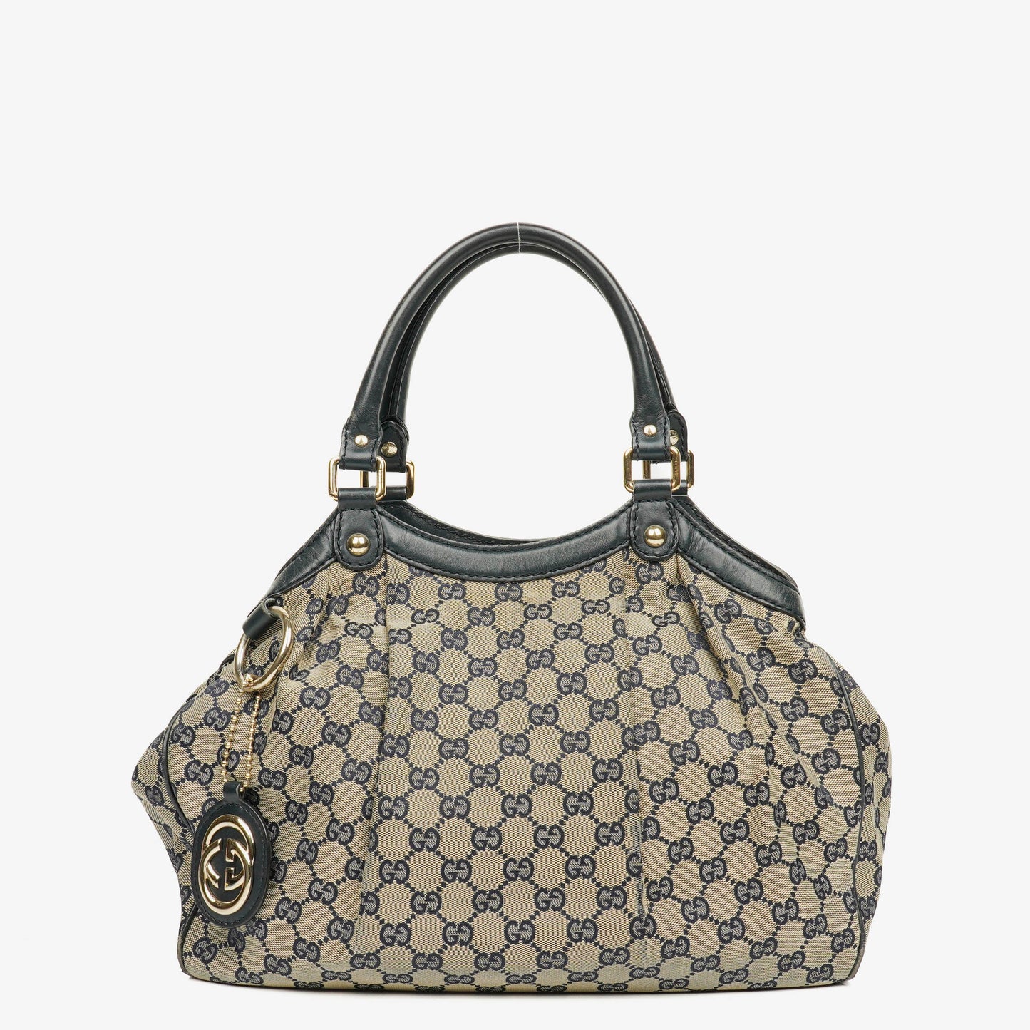 Gucci Monogram Canvas Sukey Shoulder Hobo Bag