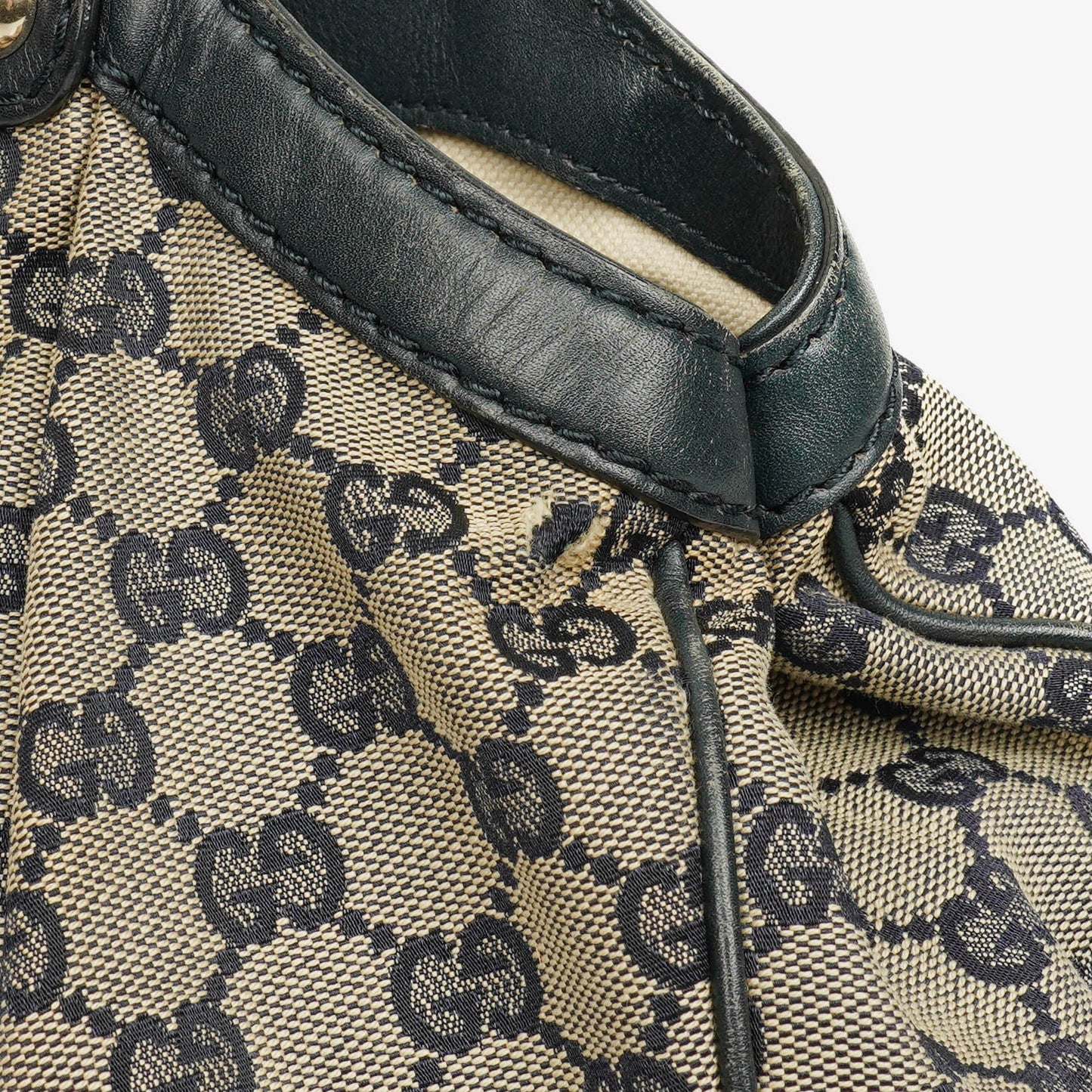 Gucci Monogram Canvas Sukey Shoulder Hobo Bag