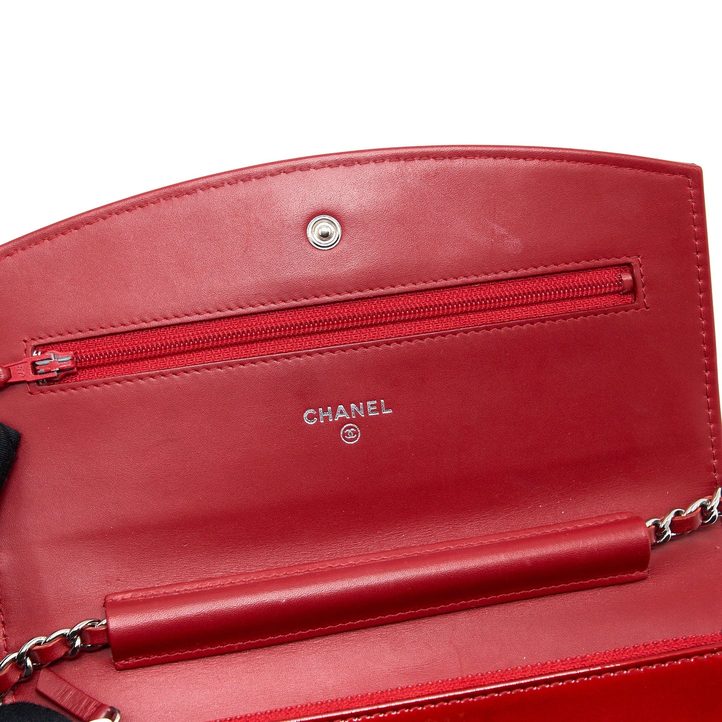 Chanel Wallet on Chain Patent Red