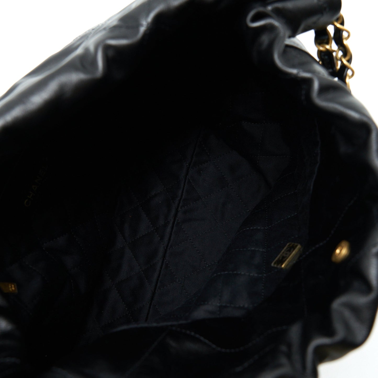 Chanel 22 Bag Shiny Calfskin Black