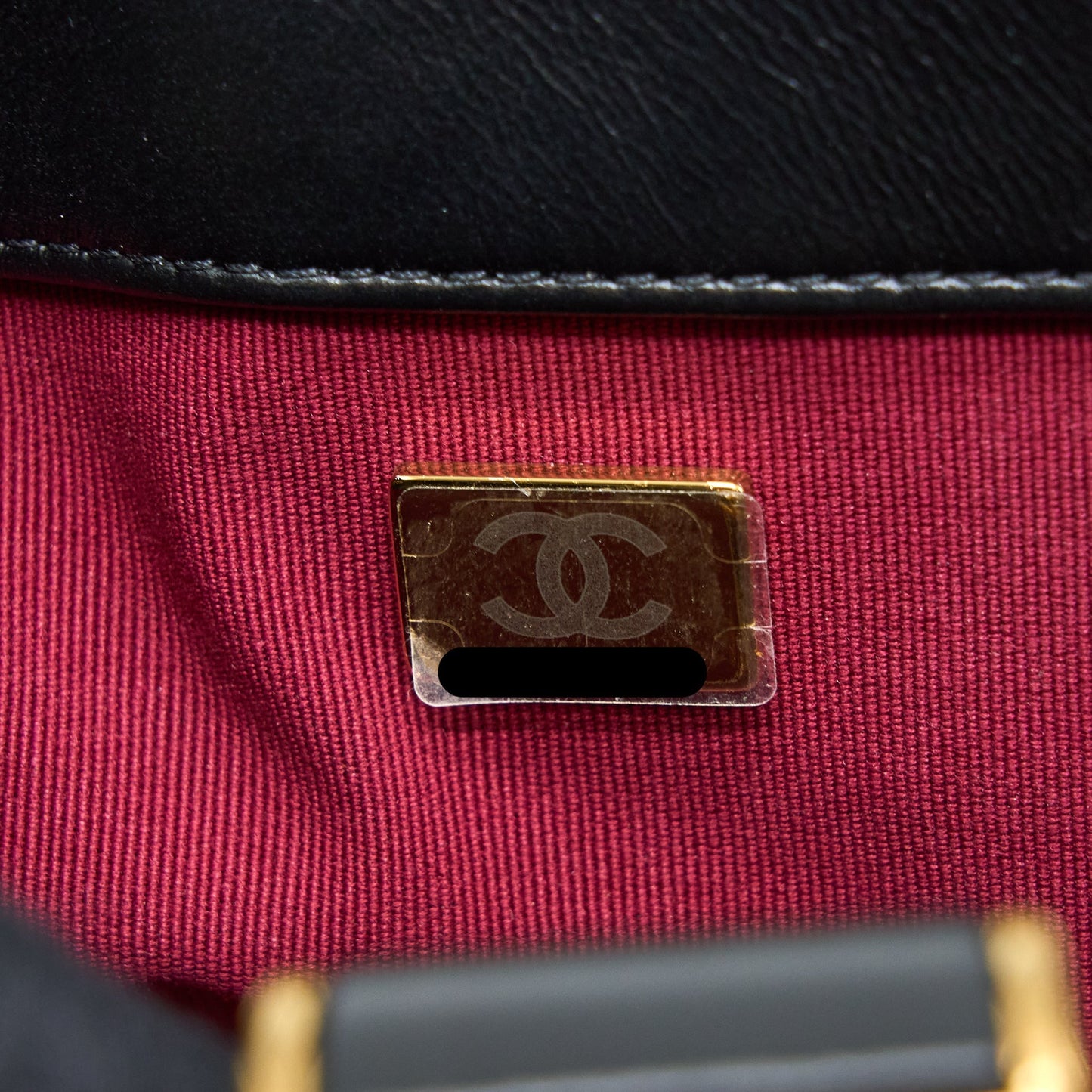 Chanel Quilted Hobo Crossbody Bag Lambskin Black Brushed  (Microchip)