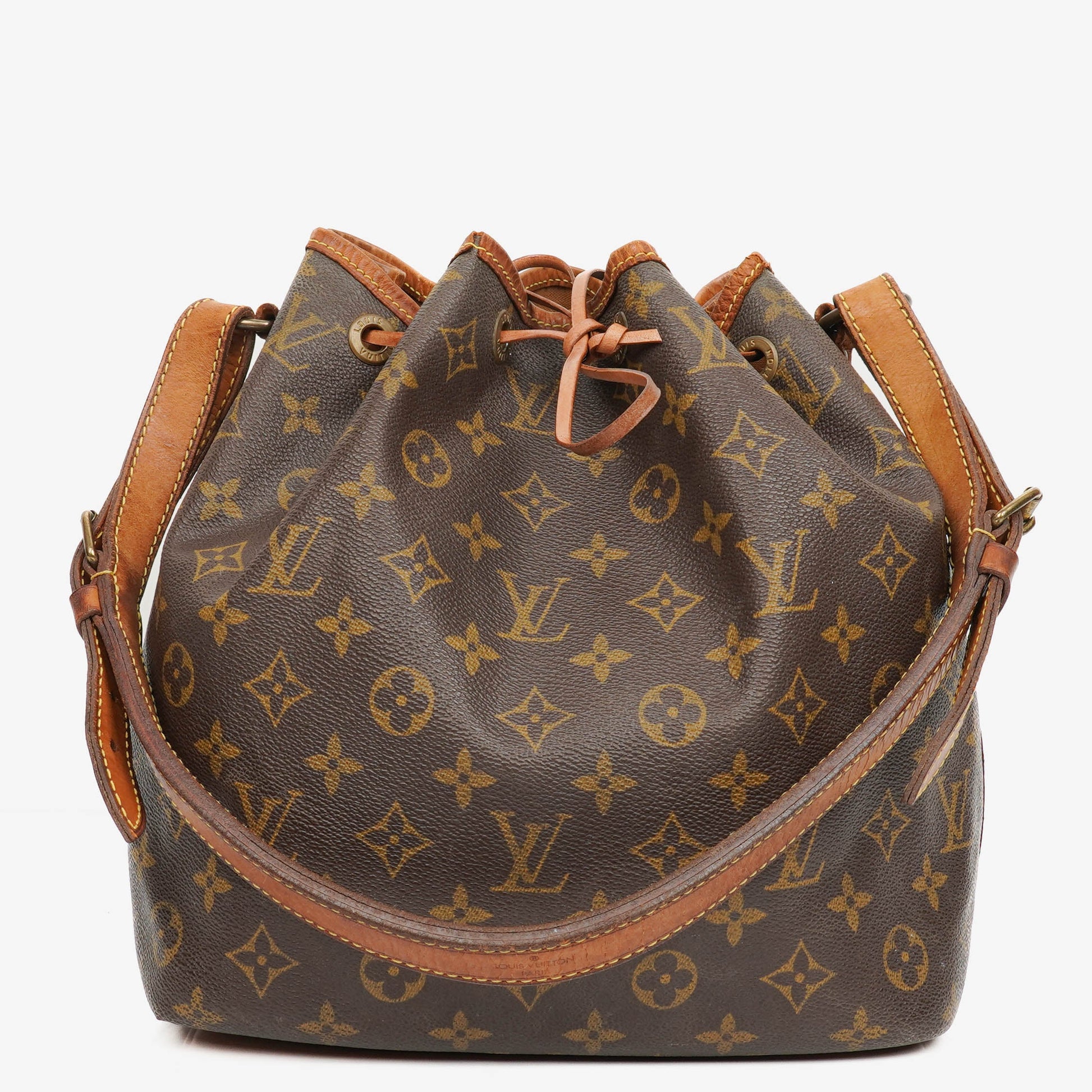 Louis Vuitton Petit Noe Monogram Canvas Shoulder Bag