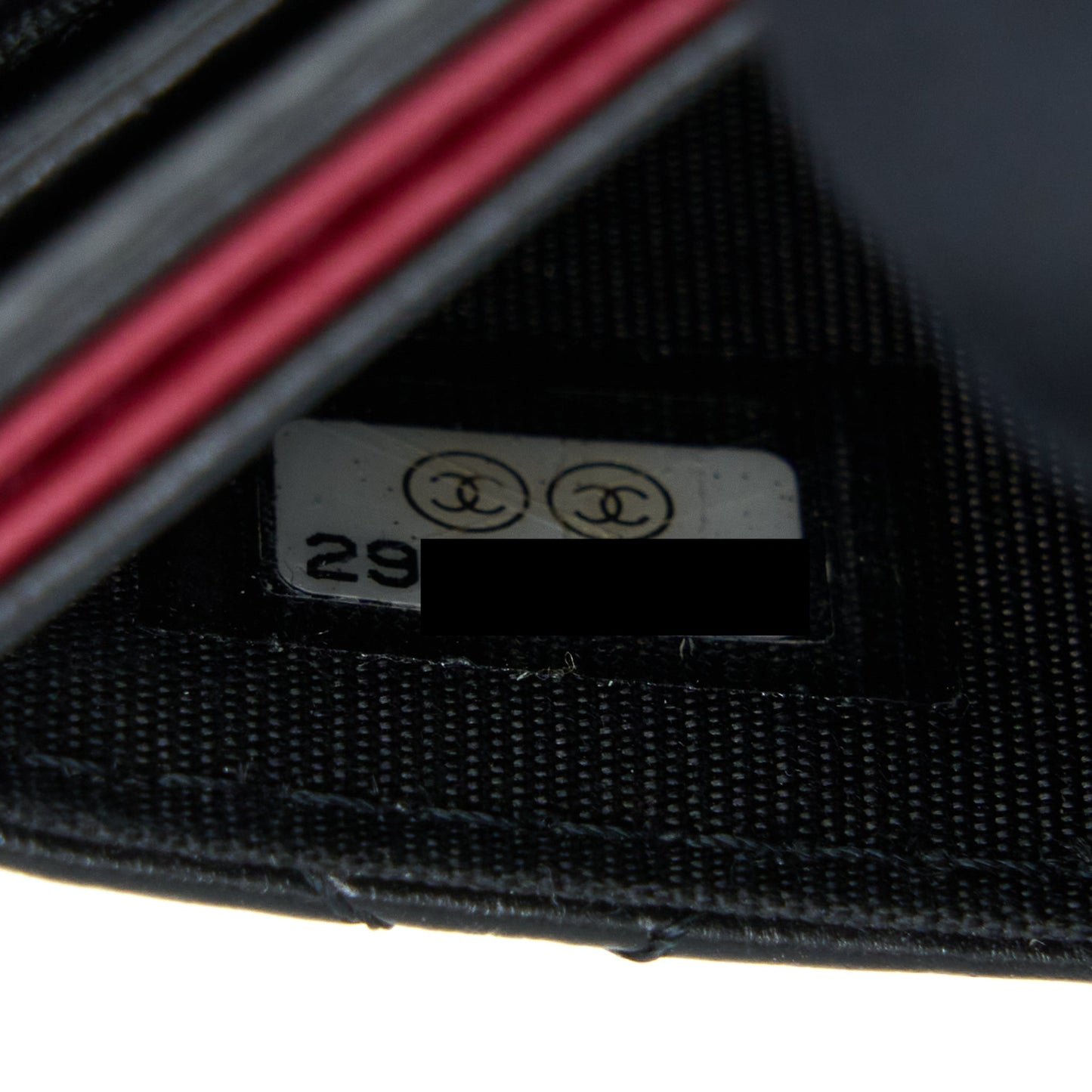 Chanel Gabrielle Card Holder Aged Calfskin Black
