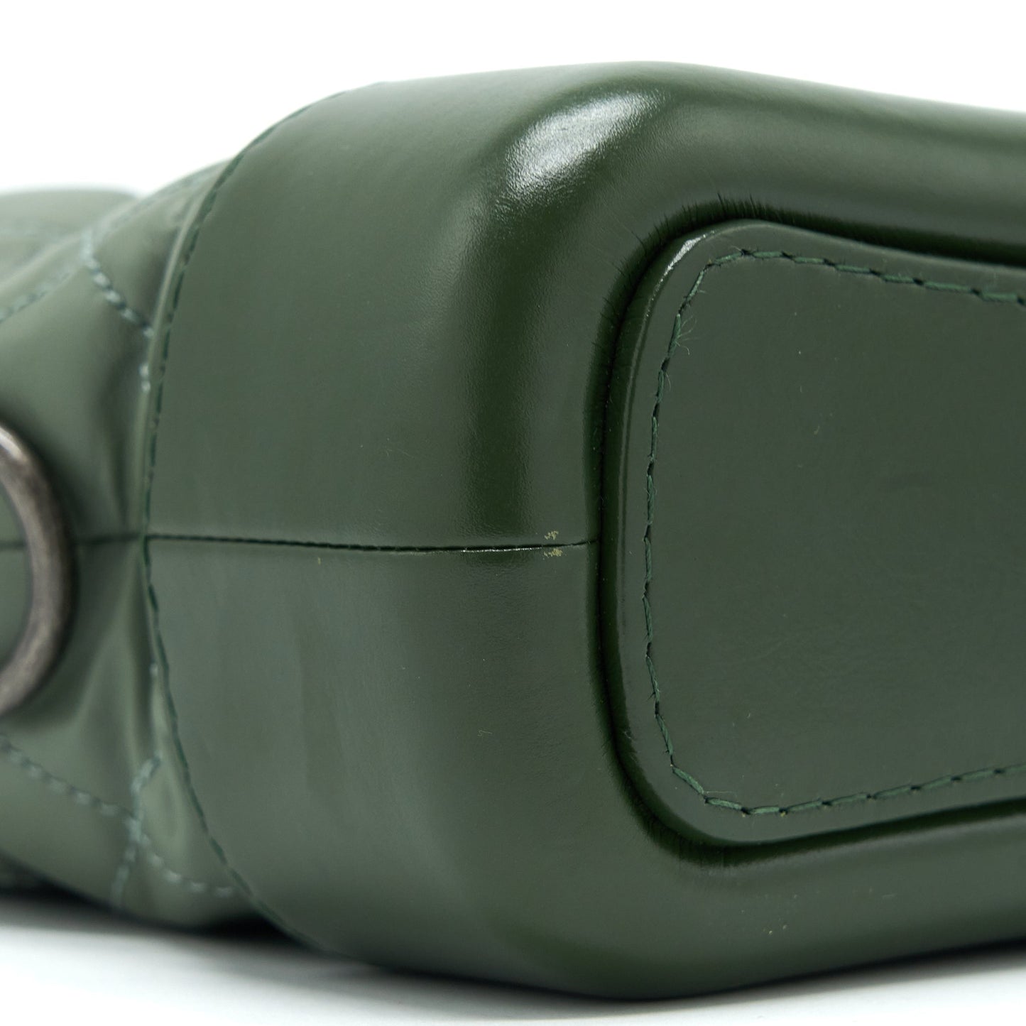 Chanel Small Gabrielle Hobo Bag Aged Calfskin Multicolour Green Multicolour Hardware