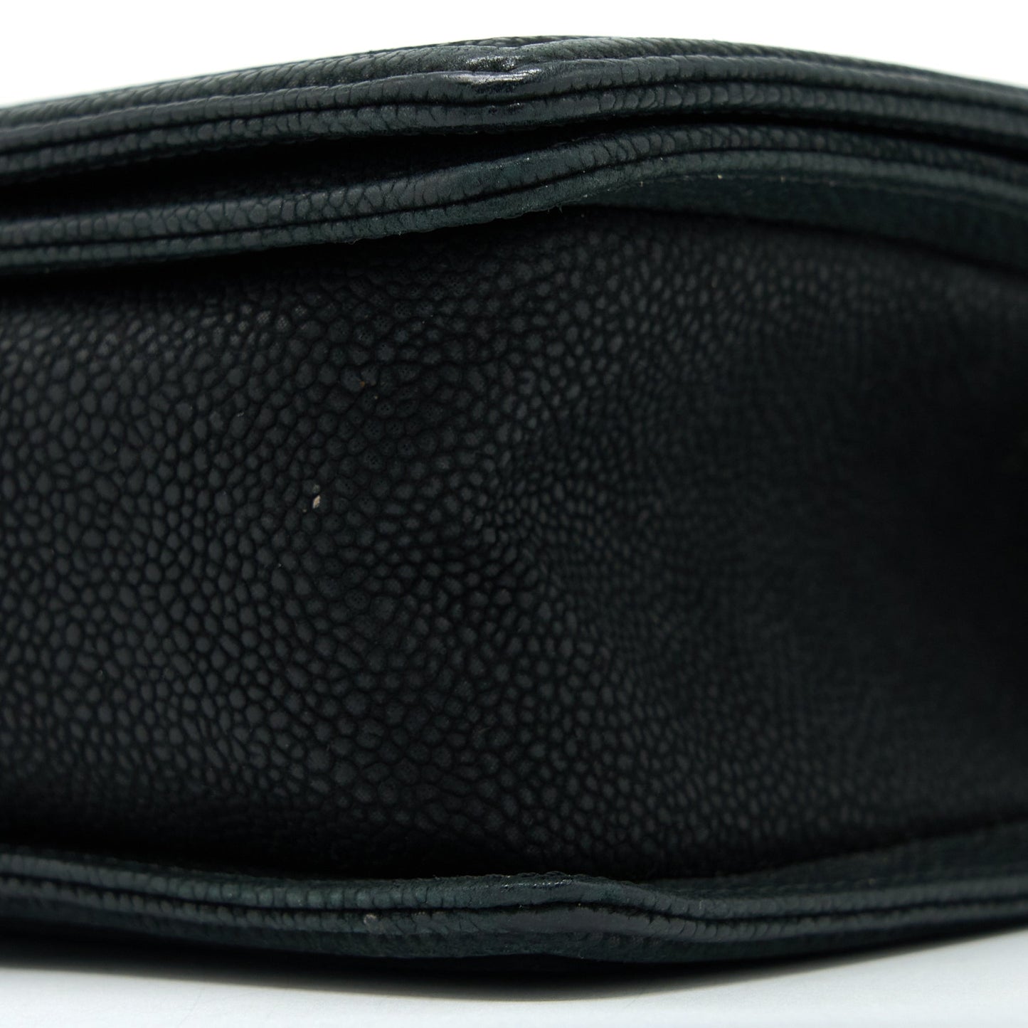 Chanel Medium Boy Bag Grained Calfskin Black