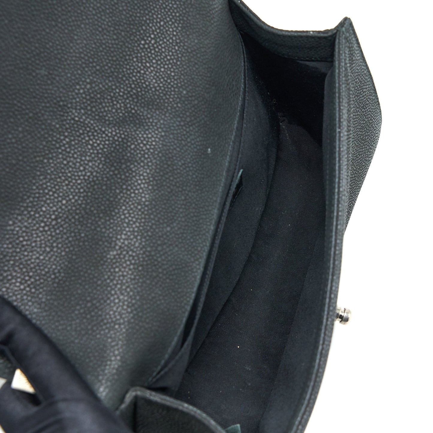 Chanel Medium Boy Bag Grained Calfskin Black