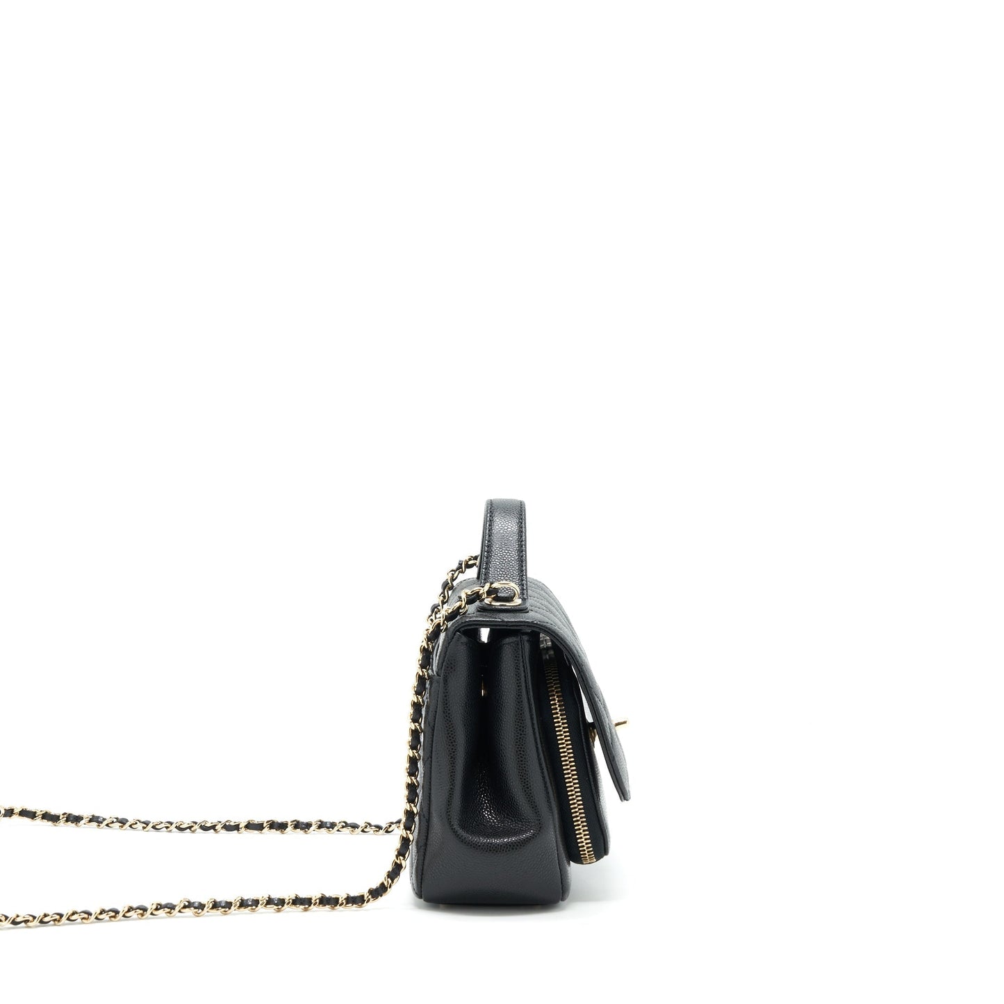 Chanel 22P Small Business Affinity Grained Calfskin Black L