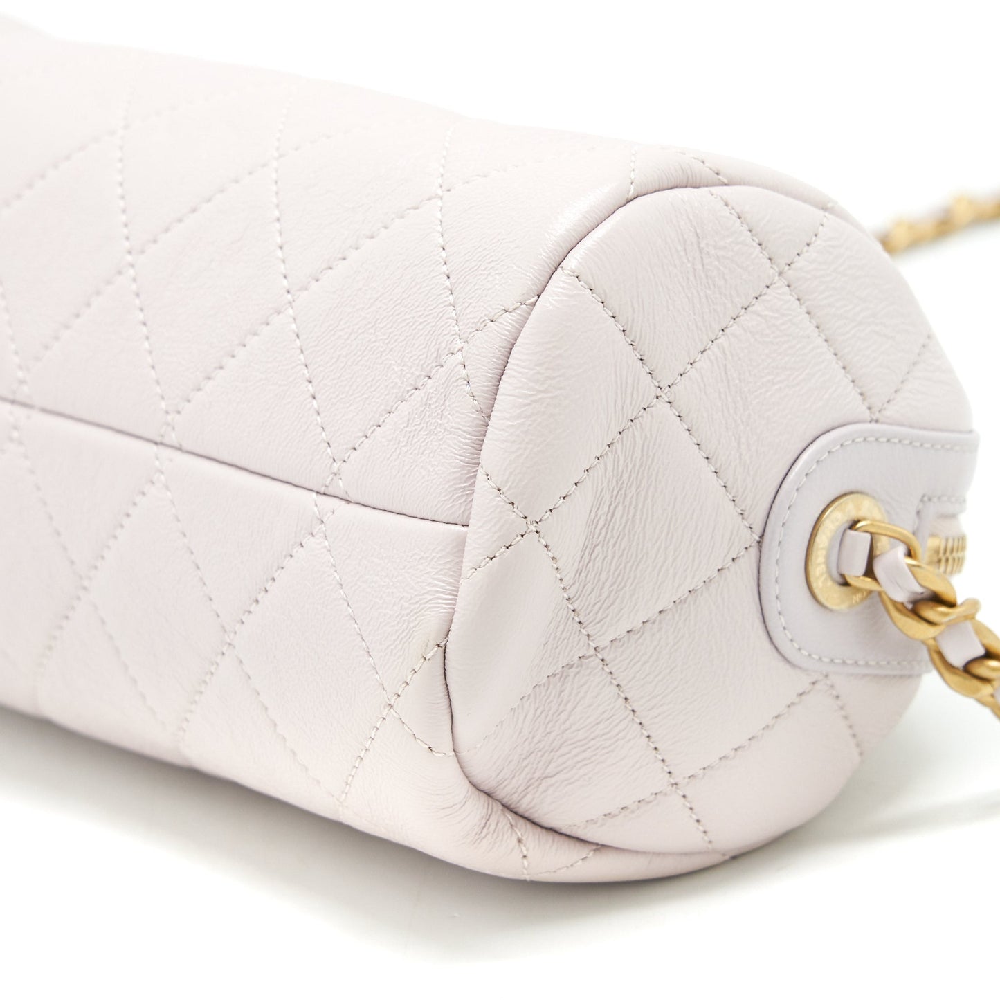 Chanel mini Bowling bag with chain light purple