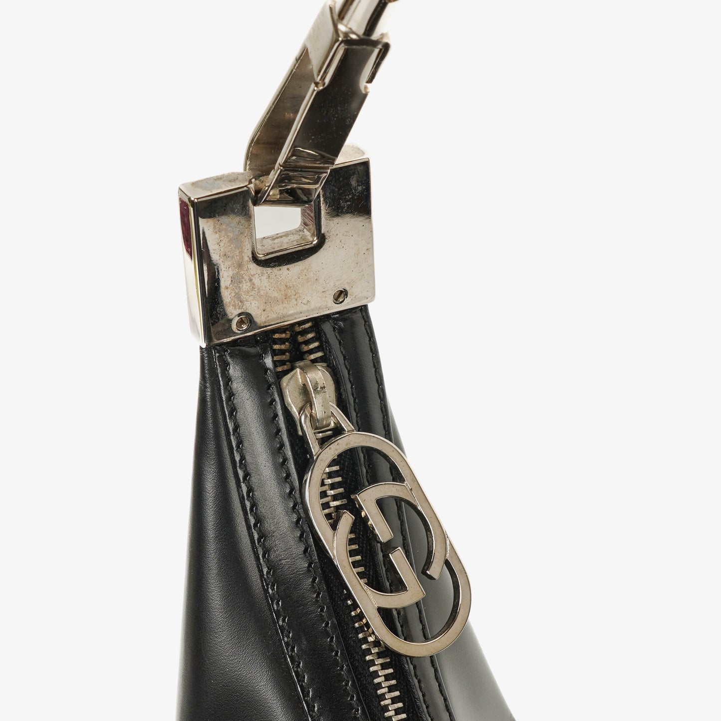 Gucci Black Leather Hobo Shoulder Bag