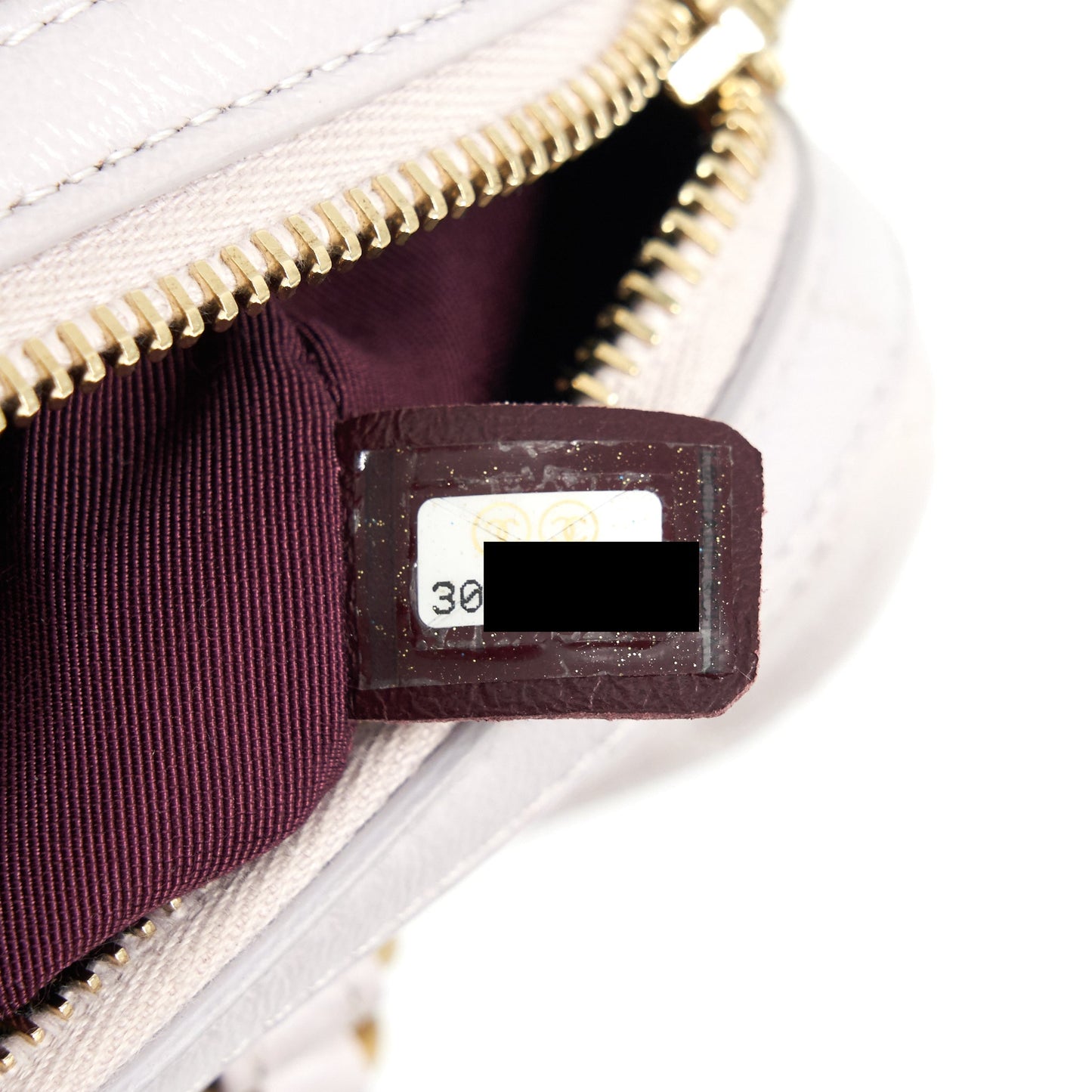 Chanel mini Bowling bag with chain light purple
