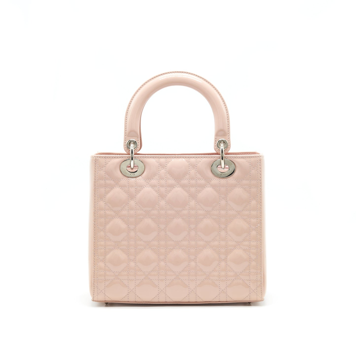 Dior Lady Dior Medium patent Leather pink with