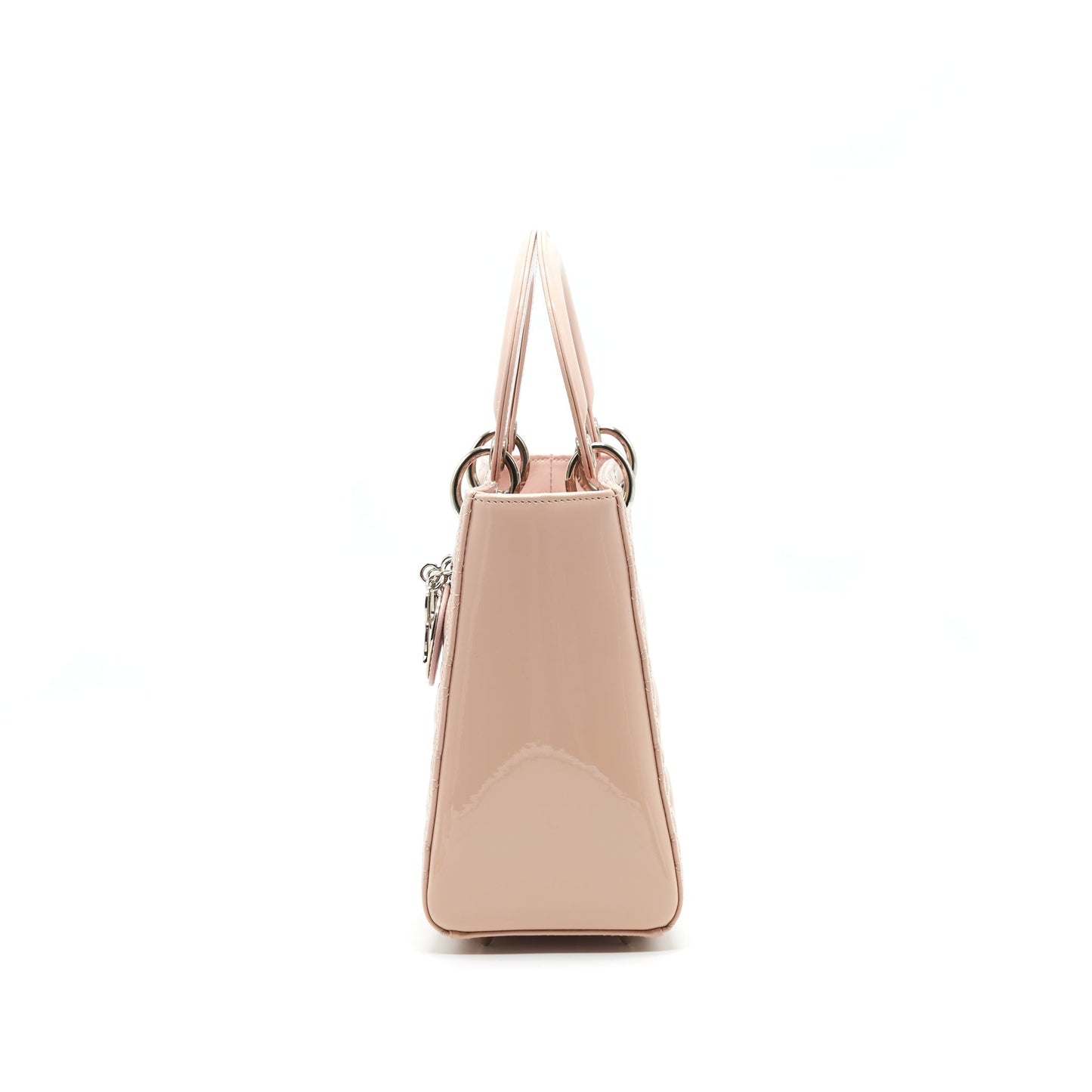 Dior Lady Dior Medium patent Leather pink with
