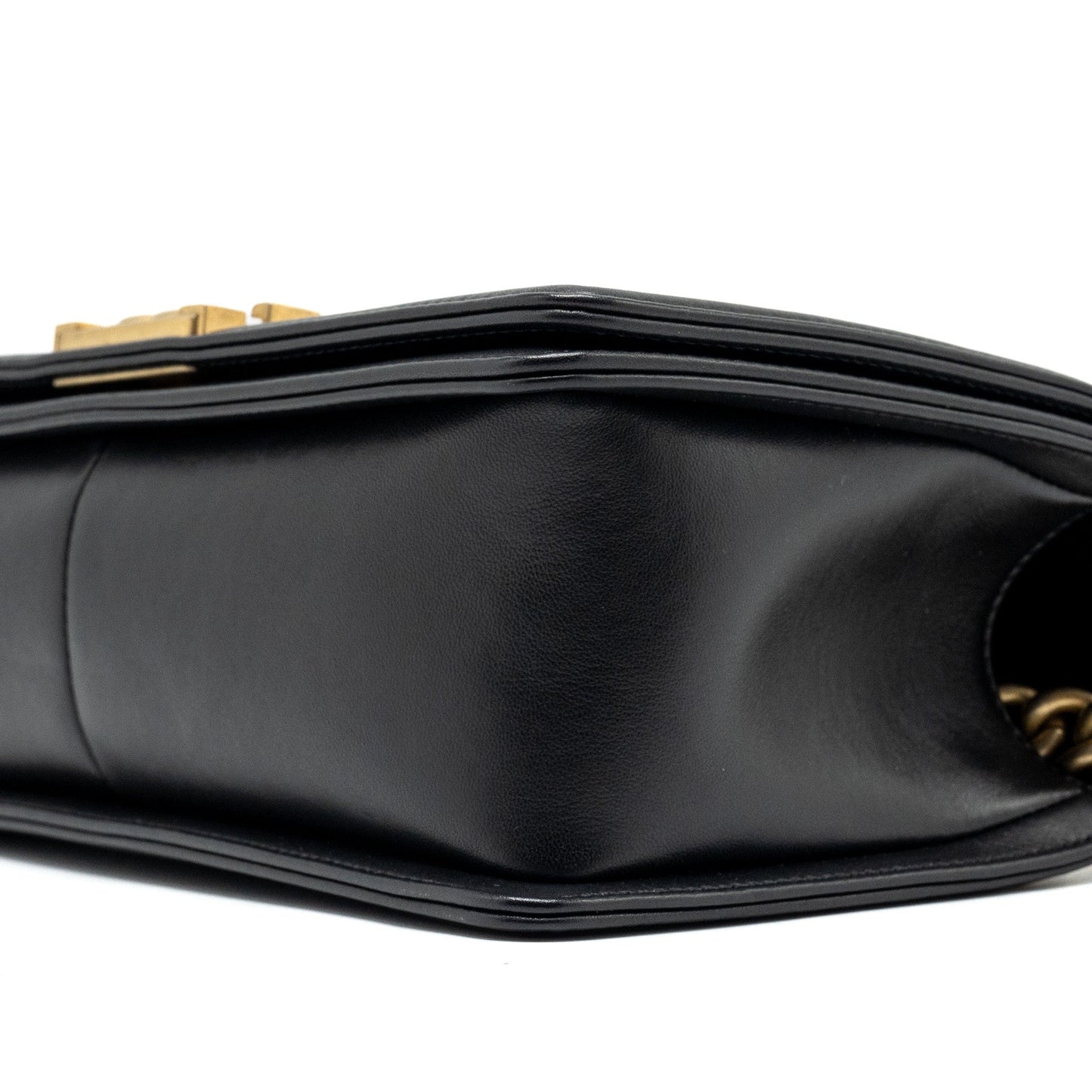 Chanel Medium Boy Bag Smooth Calfskin Black  (Microchip)