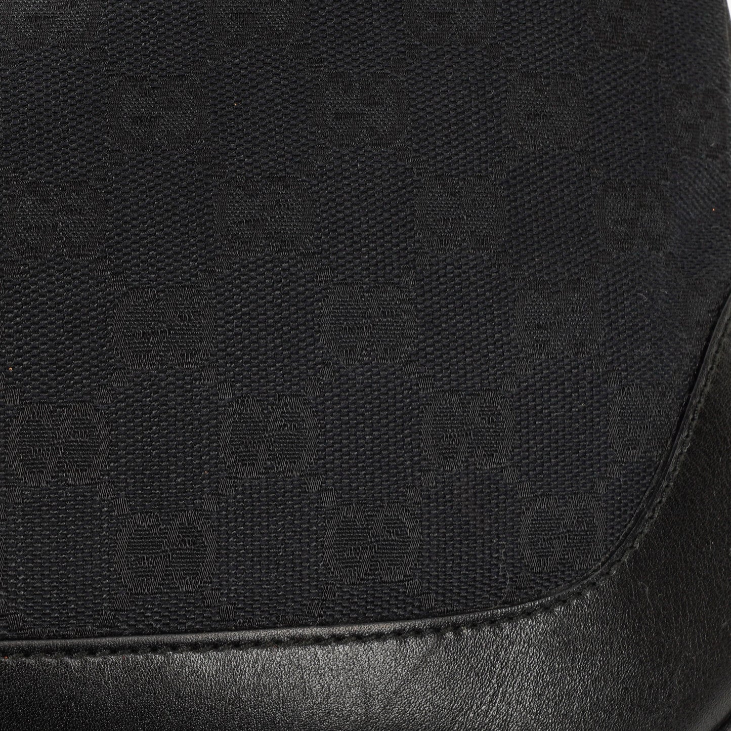 Gucci Bamboo Top Handle GG Canvas and Leather Hobo Bag