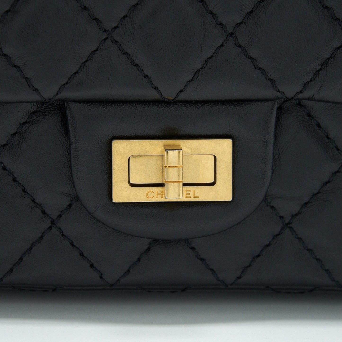 Chanel Small Reissue 2.55 Flap Bag Black Brushed