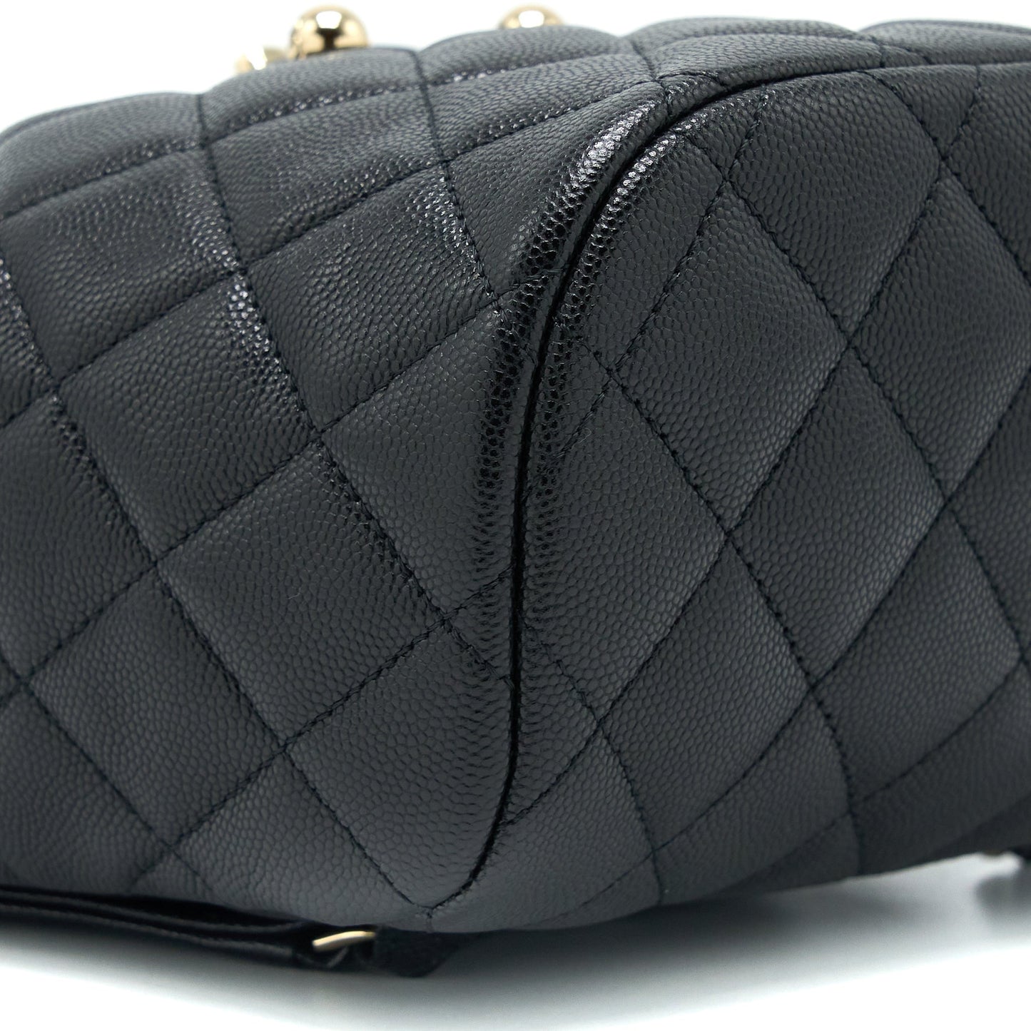 Chanel 23s Mini Flap Backpack Caviar Black L (Microchip)