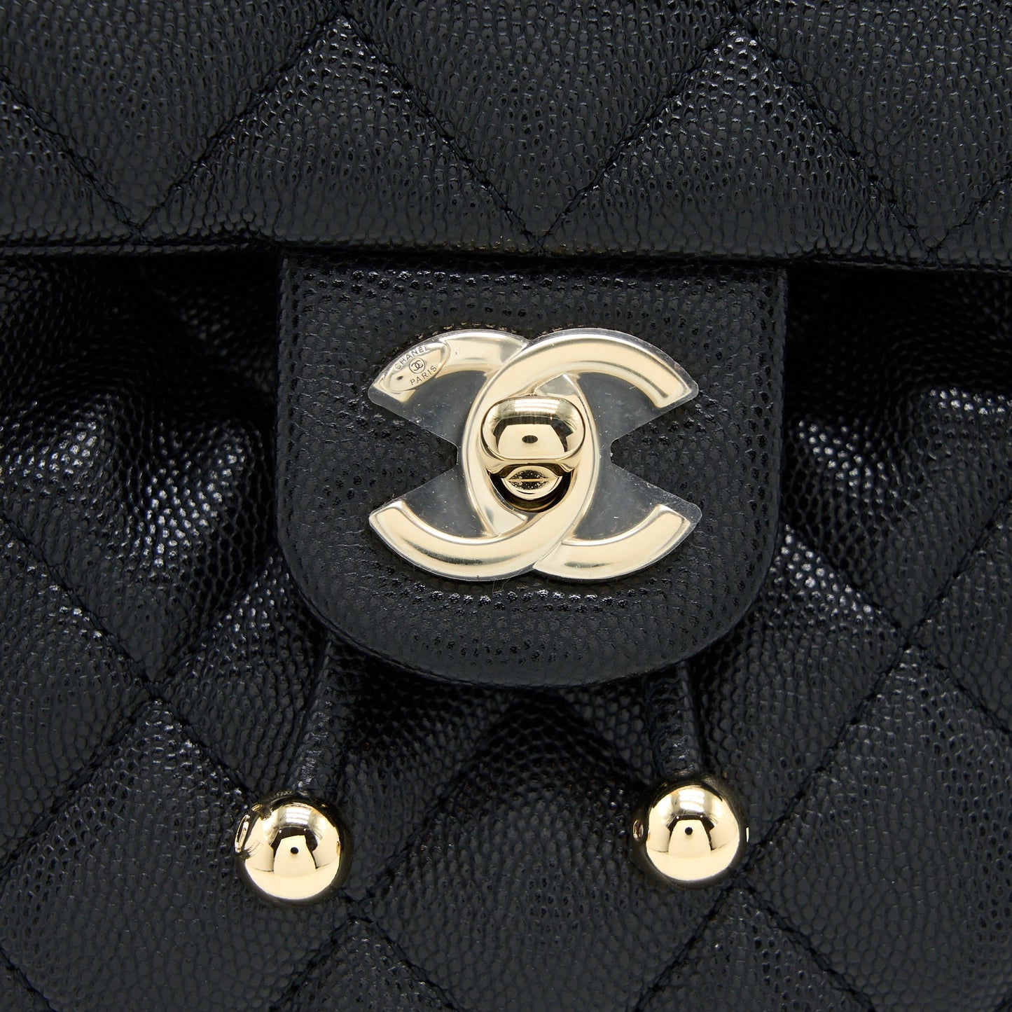 Chanel 23s Mini Flap Backpack Caviar Black L (Microchip)