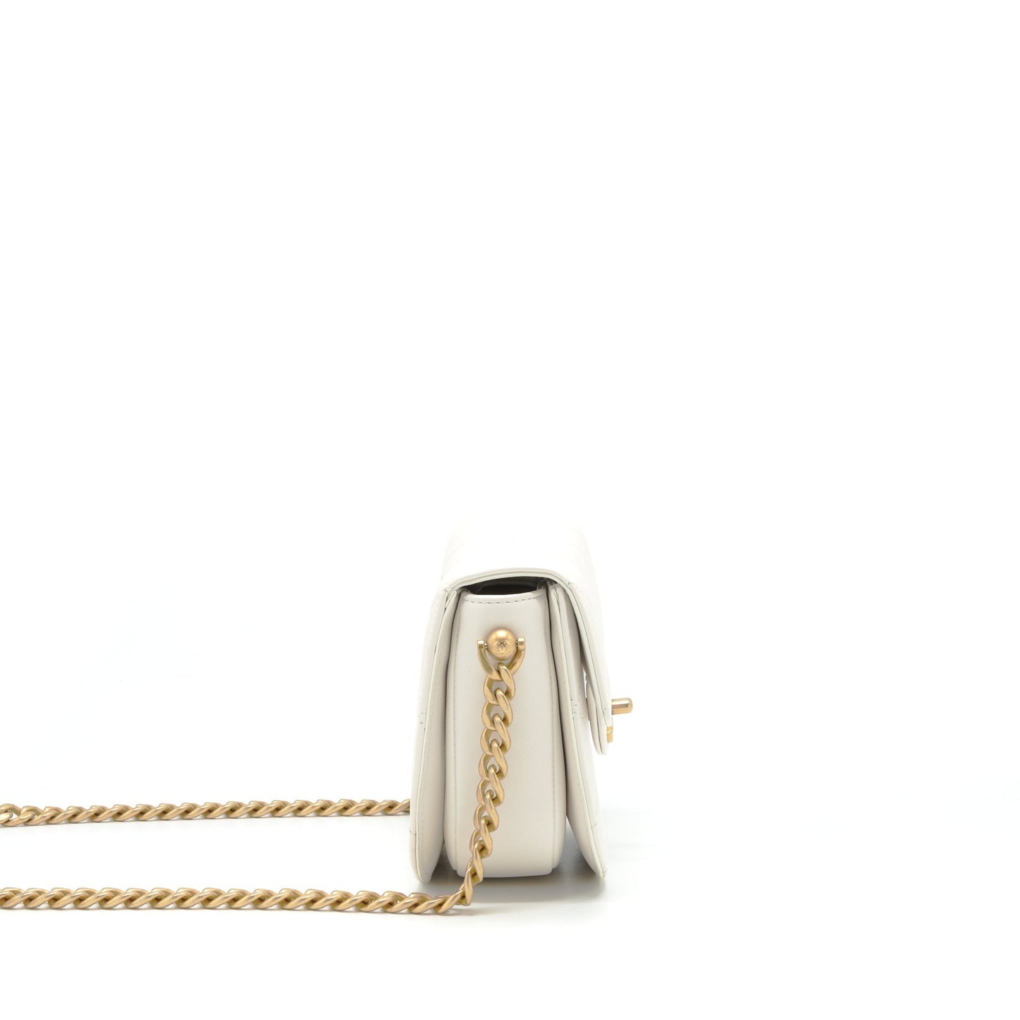 Chanel Seasonal Flap Crossbody Bag Lambskin Cream